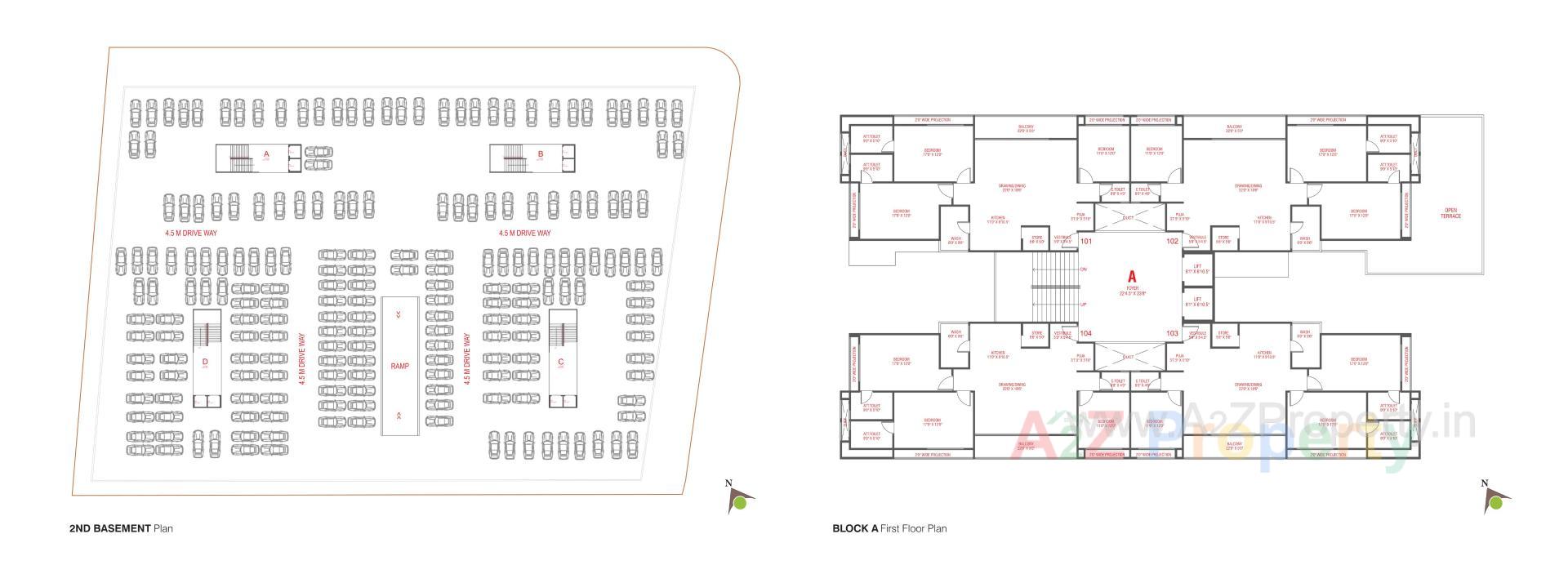 Layout of real estate project Satvan Harmony located at Koba, Gandhinagar, Gujarat