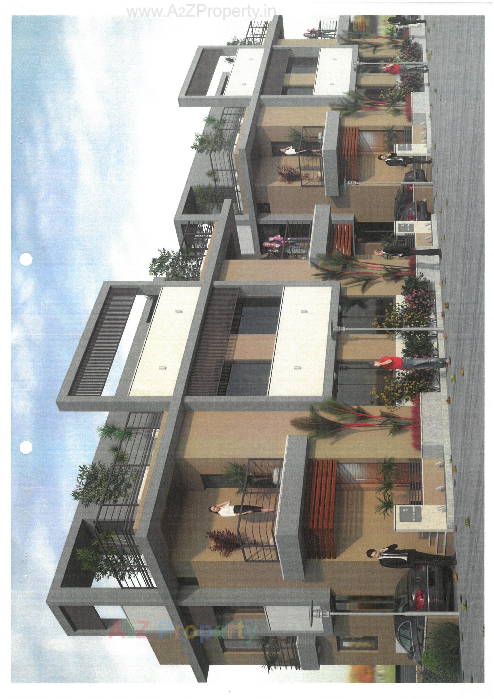 Layout of real estate project Satvik Bunglows located at Gandhinagar, Gandhinagar, Gujarat