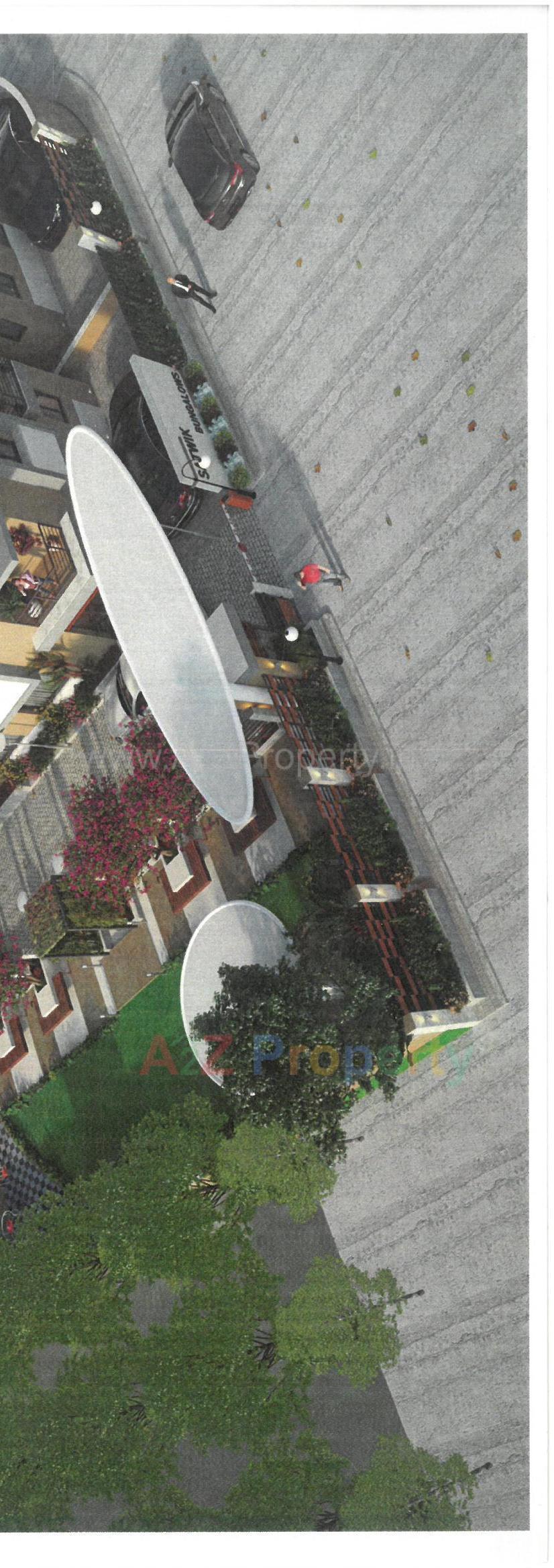 3D Elevation of real estate project Satvik Bunglows located at Gandhinagar, Gandhinagar, Gujarat