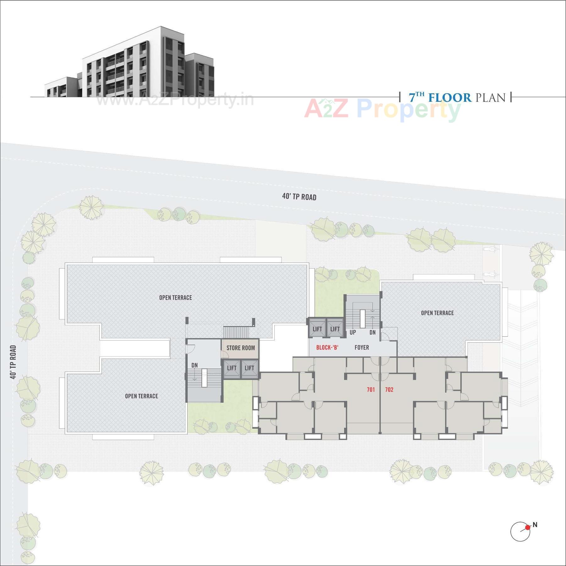 Layout of real estate project Satya Elegance located at Gandhinagar, Gandhinagar, Gujarat