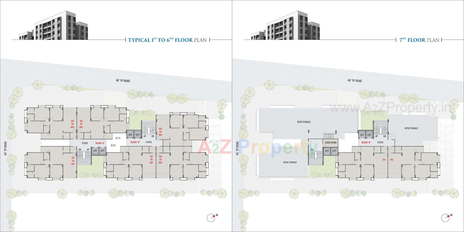 Layout of real estate project Satya Elegance located at Gandhinagar, Gandhinagar, Gujarat