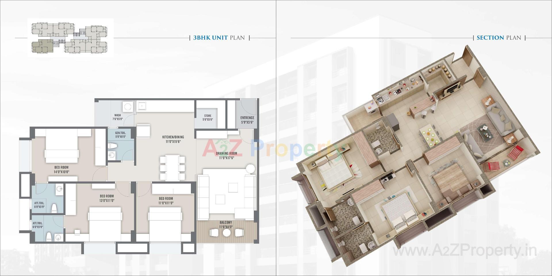 Layout of real estate project Satya Elegance located at Gandhinagar, Gandhinagar, Gujarat