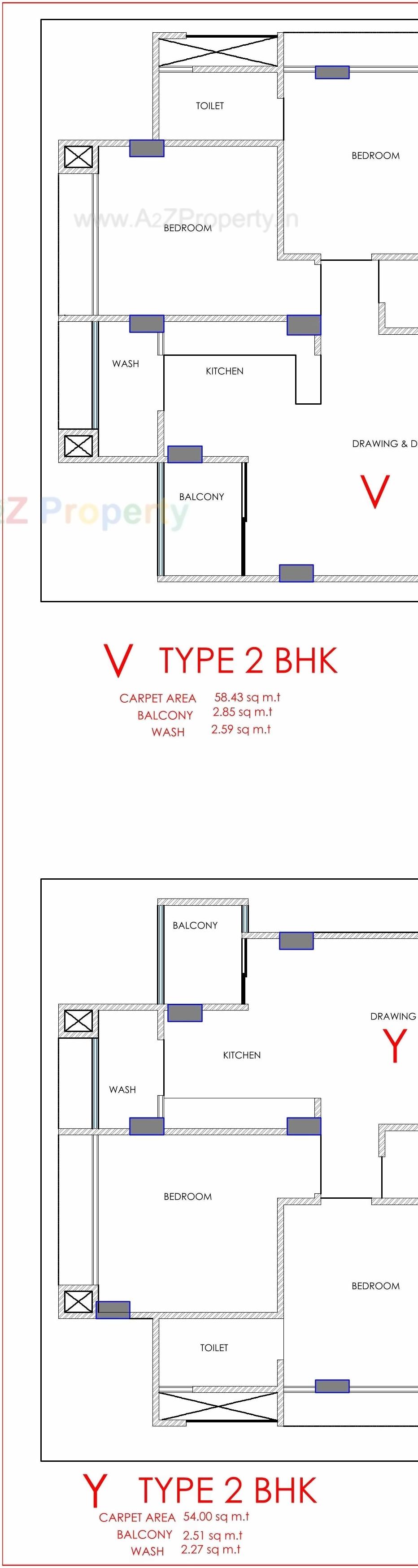 Layout of real estate project Satyamev Riviera located at Randesan, Gandhinagar, Gujarat