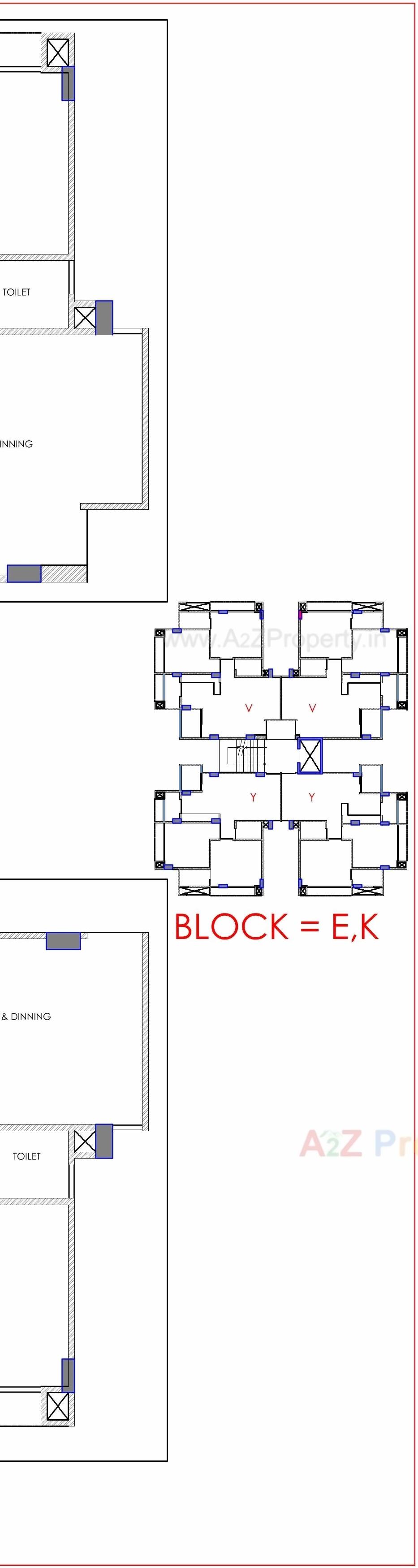 Layout of real estate project Satyamev Riviera located at Randesan, Gandhinagar, Gujarat