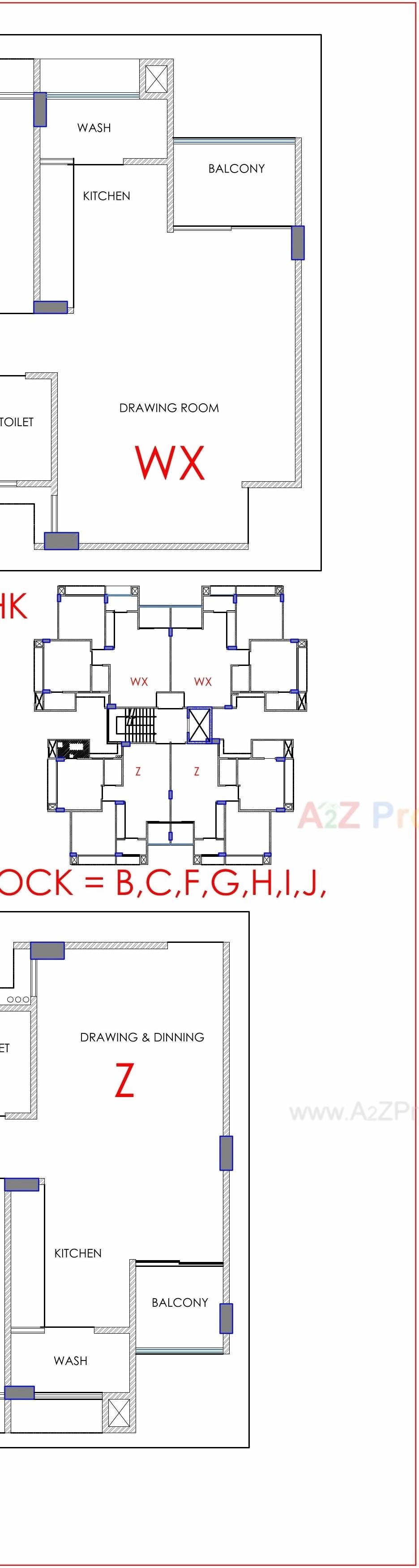 Layout of real estate project Satyamev Riviera located at Randesan, Gandhinagar, Gujarat