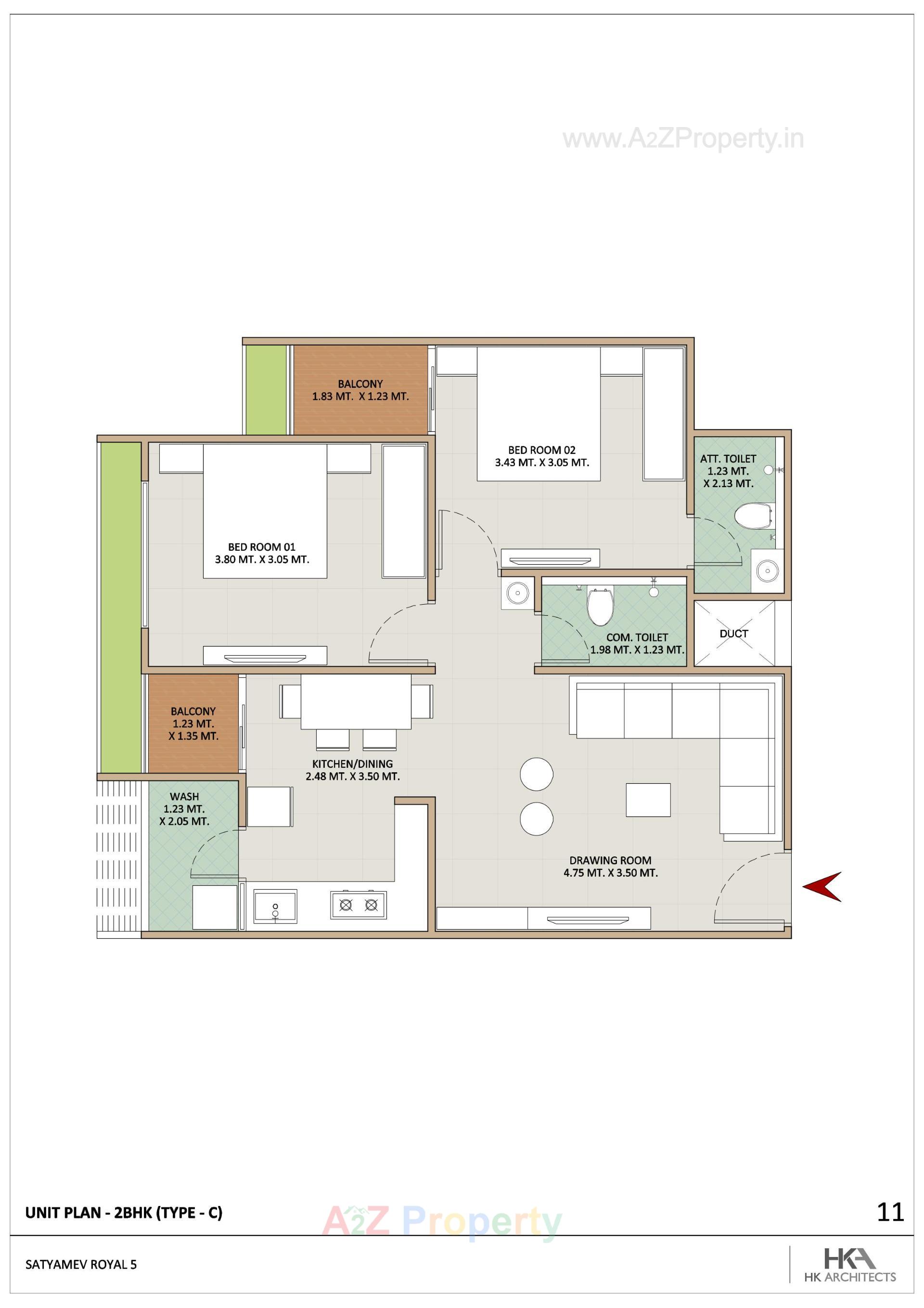Layout of real estate project Satyamev Royal located at Pethapur, Gandhinagar, Gujarat