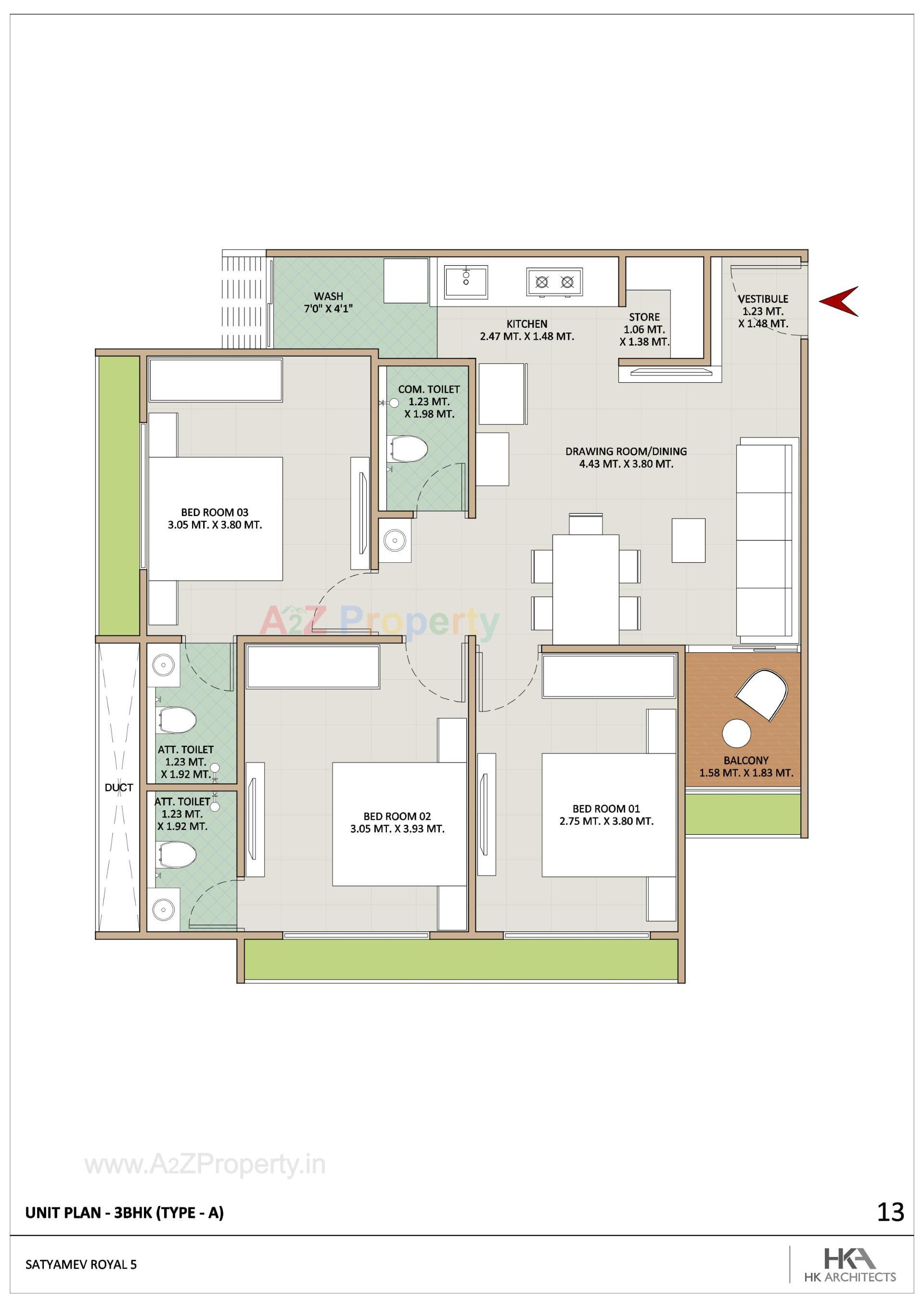 Layout of real estate project Satyamev Royal located at Pethapur, Gandhinagar, Gujarat
