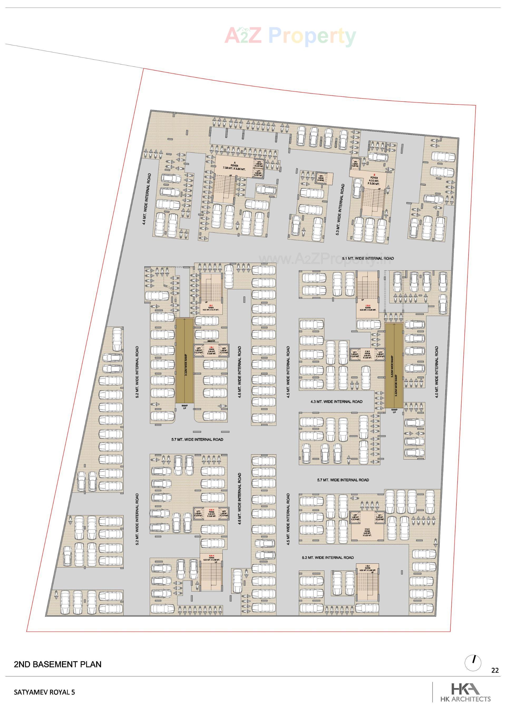 Layout of real estate project Satyamev Royal located at Pethapur, Gandhinagar, Gujarat
