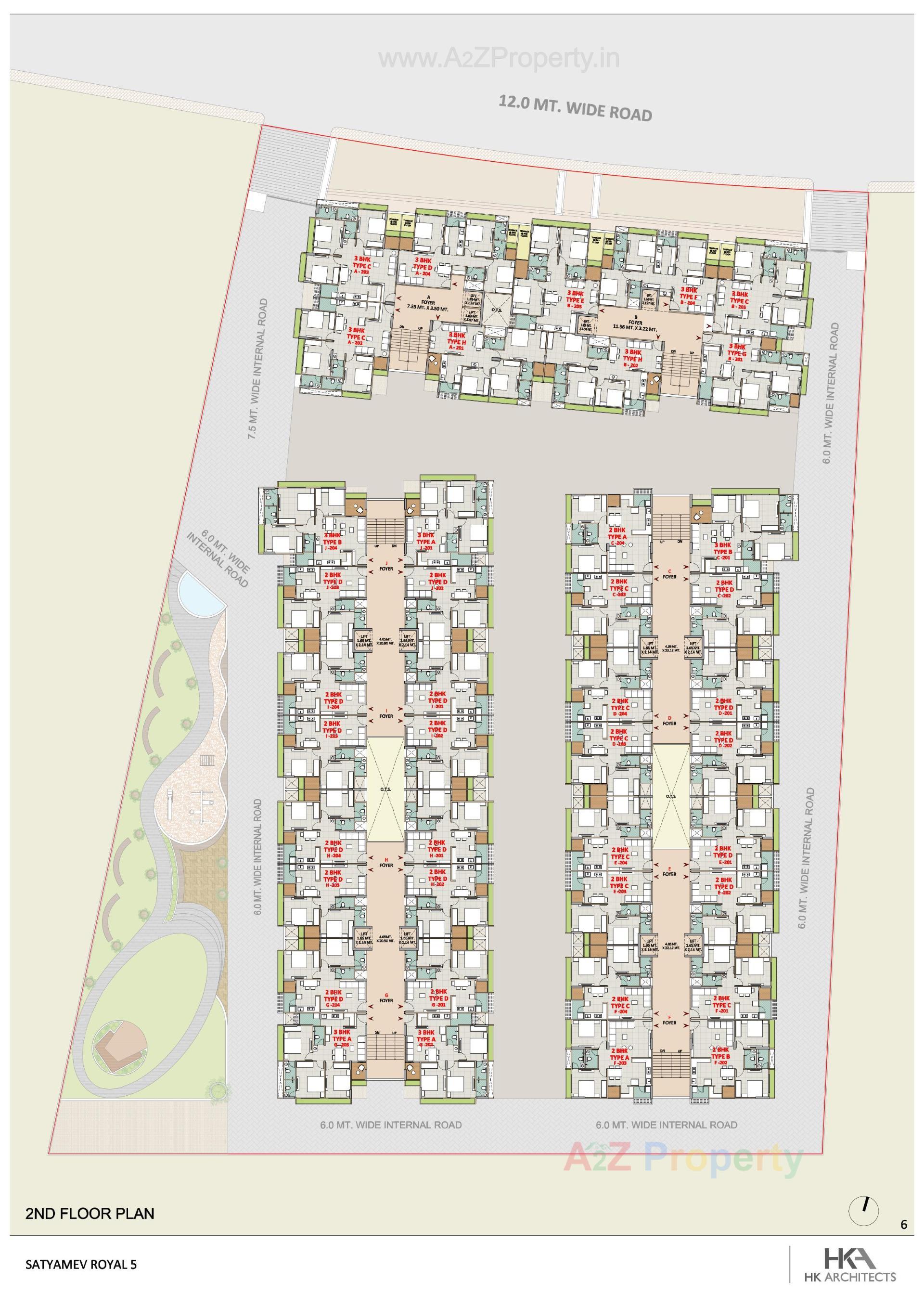 Layout of real estate project Satyamev Royal located at Pethapur, Gandhinagar, Gujarat