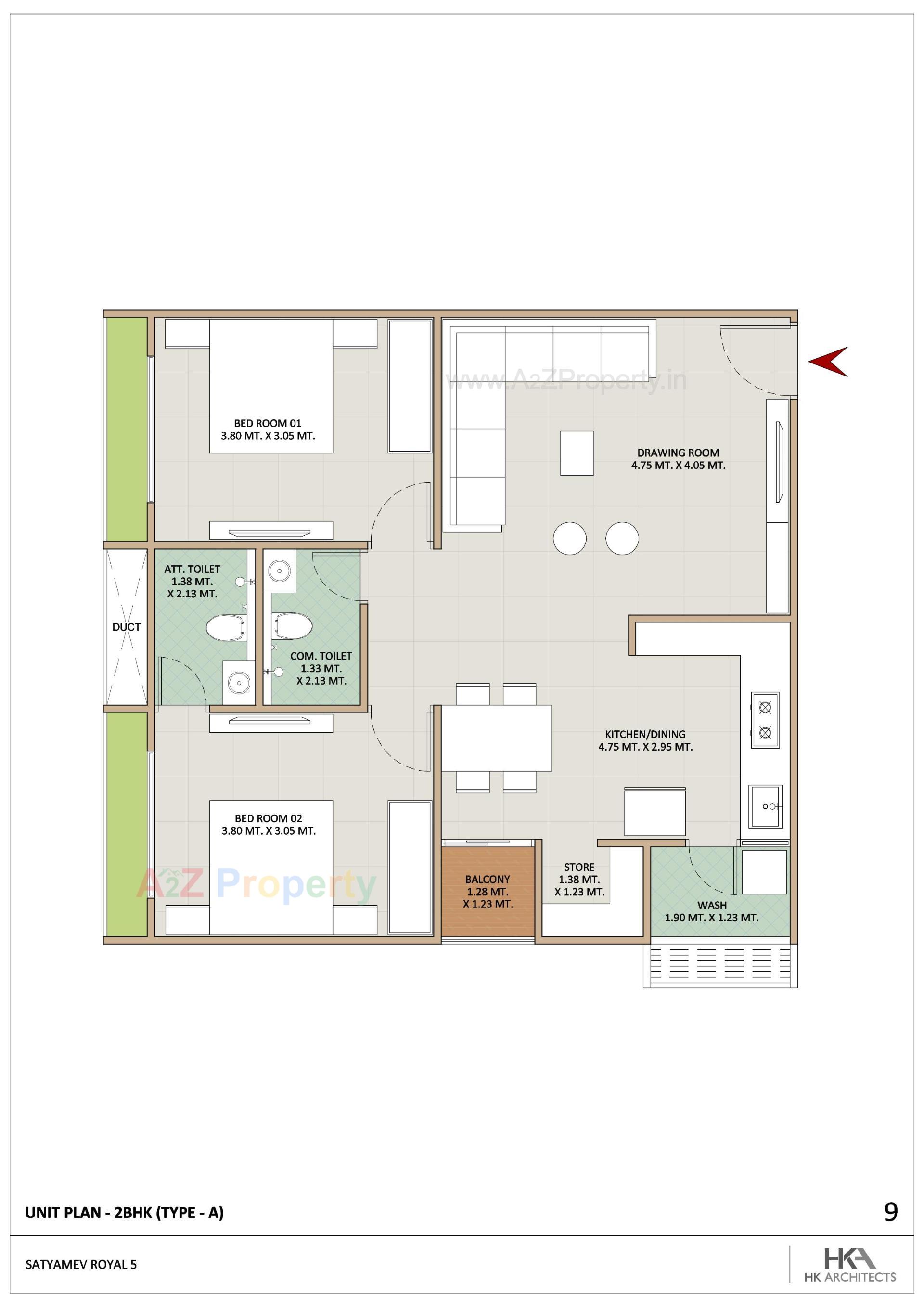 Layout of real estate project Satyamev Royal located at Pethapur, Gandhinagar, Gujarat