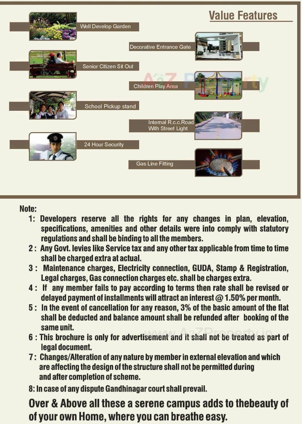 Amenities of Satyamev Surya