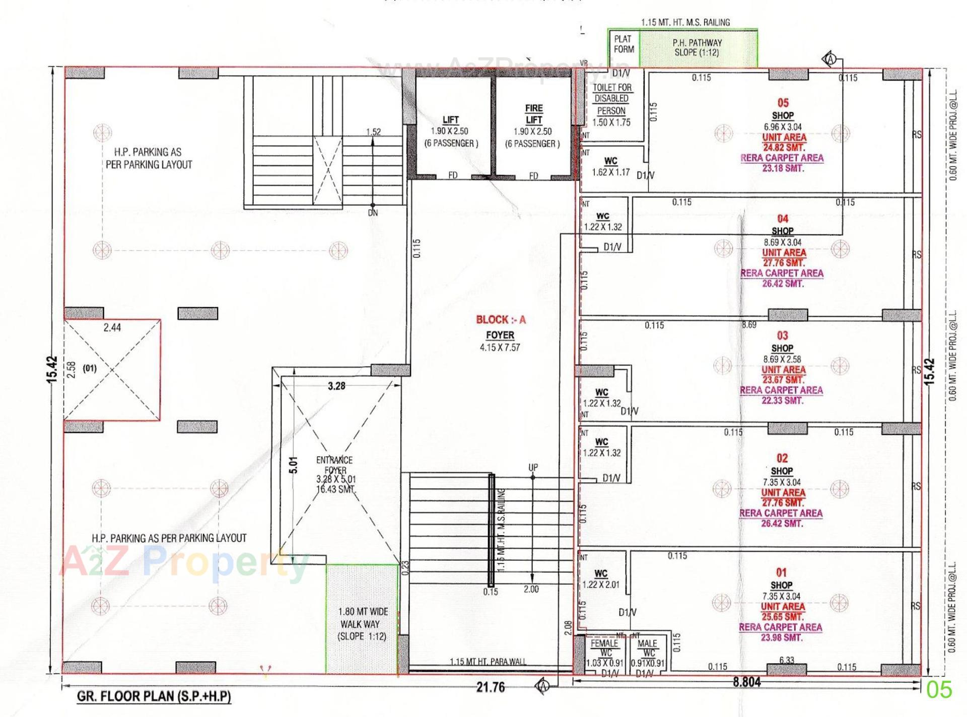 Layout of real estate project Savi located at Khoraj, Gandhinagar, Gujarat