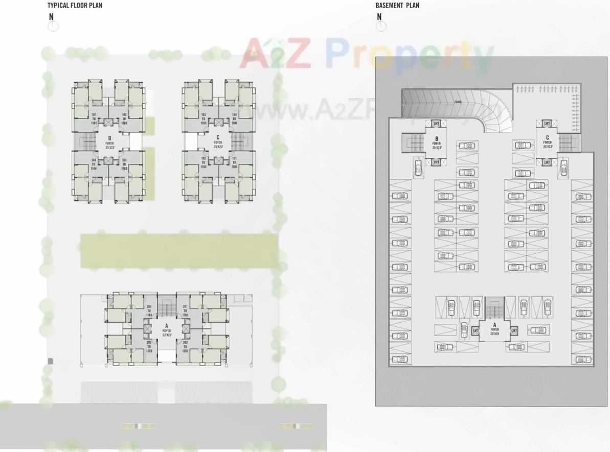 Layout of real estate project Savya Skyz located at Gandhinagar, Gandhinagar, Gujarat