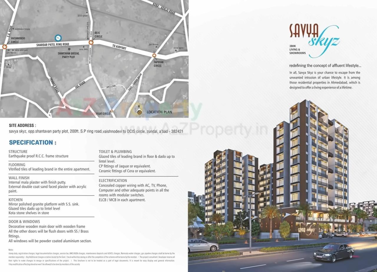 of real estate project Savya Skyz located at Gandhinagar, Gandhinagar, Gujarat