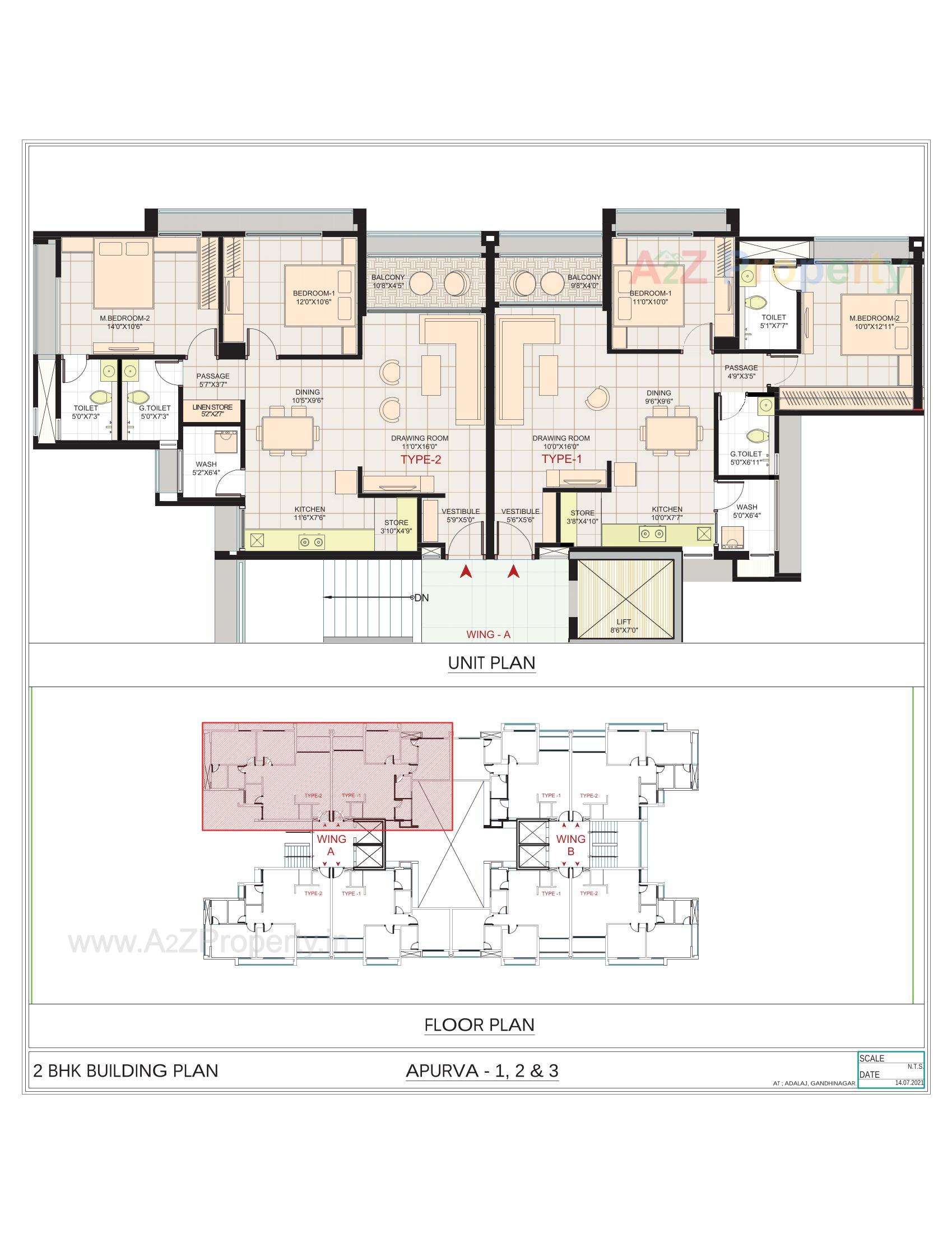 Layout of real estate project Sector 6b located at Adalaj, Gandhinagar, Gujarat