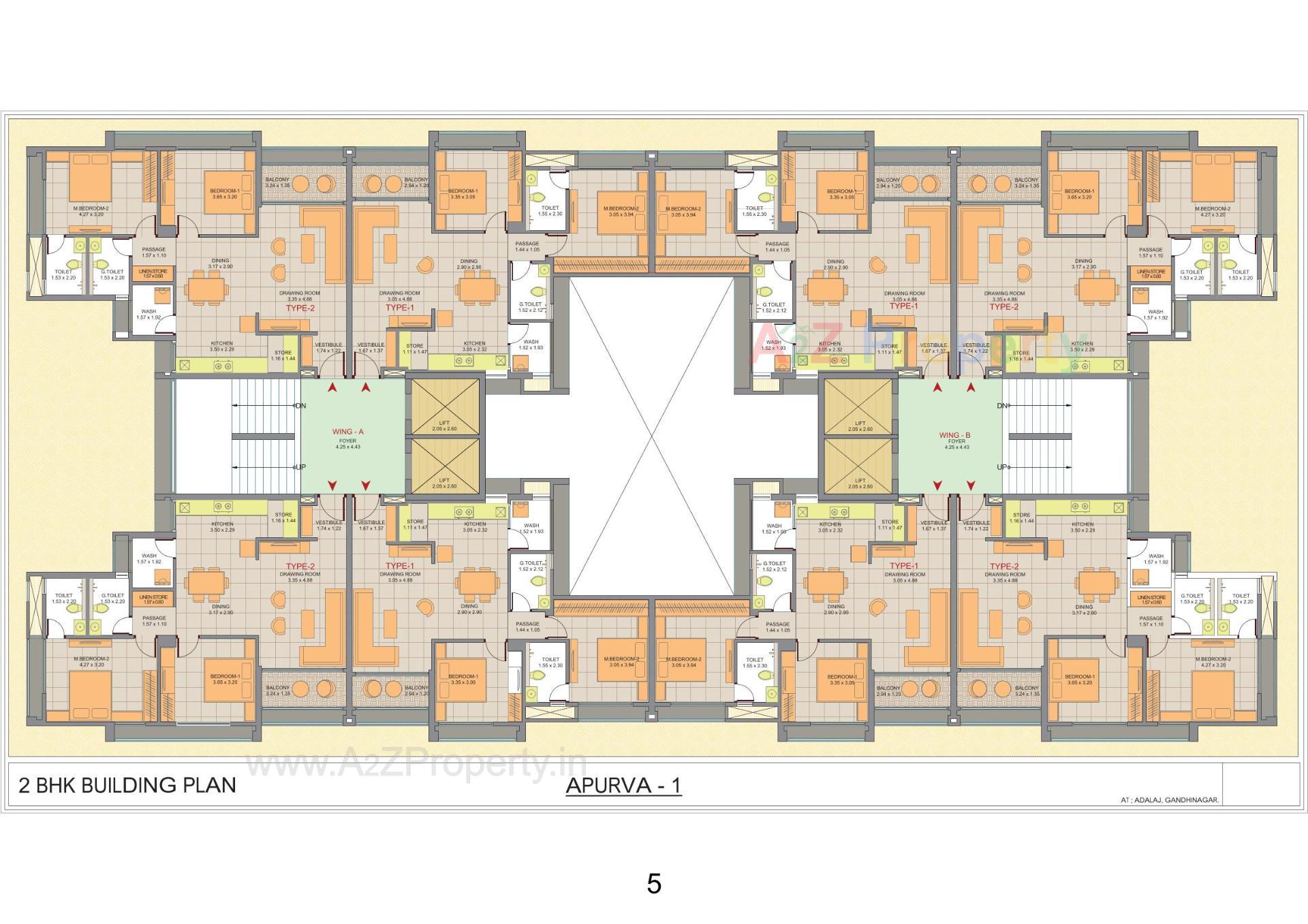 Layout of real estate project Sector 6b located at Adalaj, Gandhinagar, Gujarat