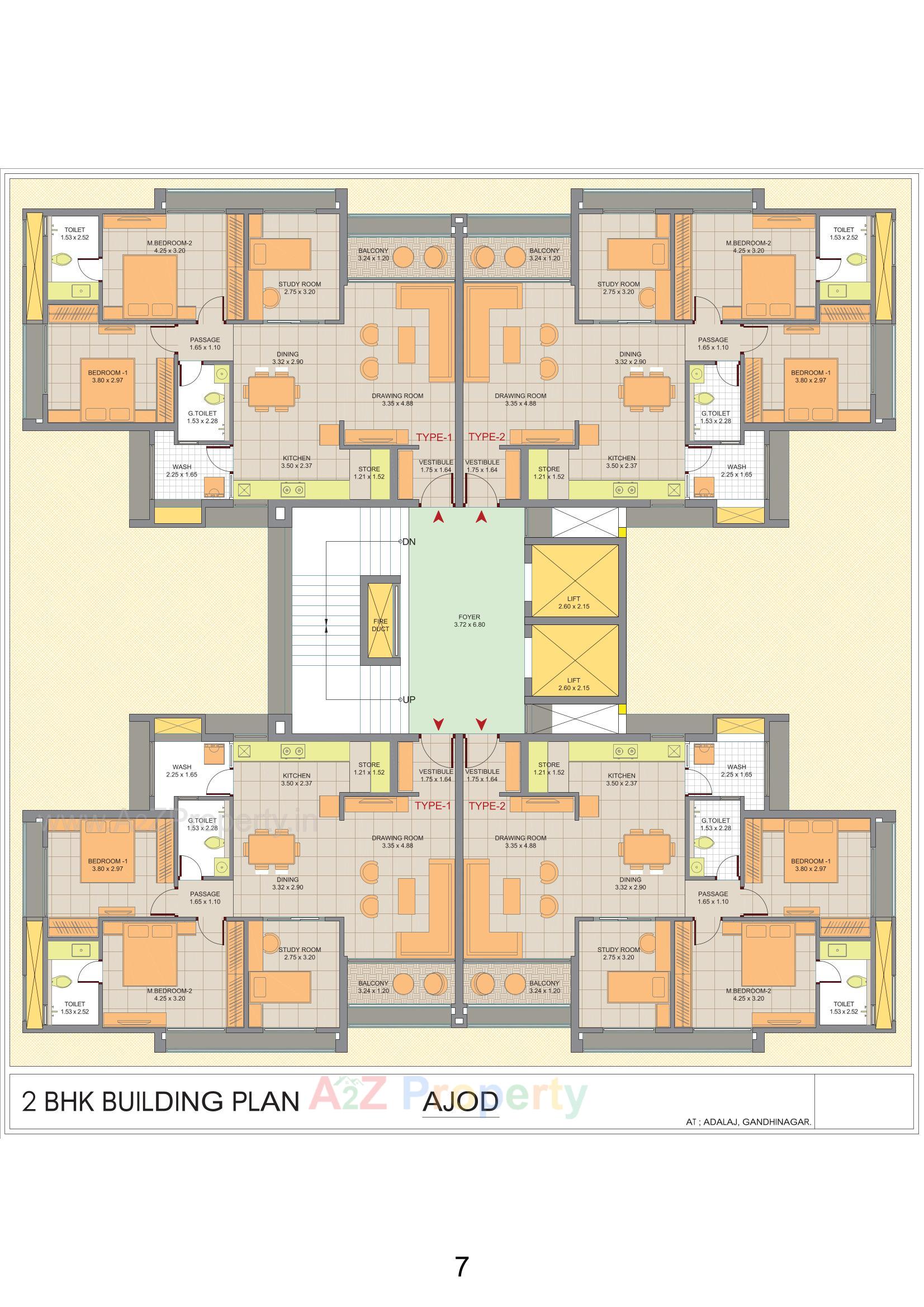 Layout of real estate project Sector 6b located at Adalaj, Gandhinagar, Gujarat