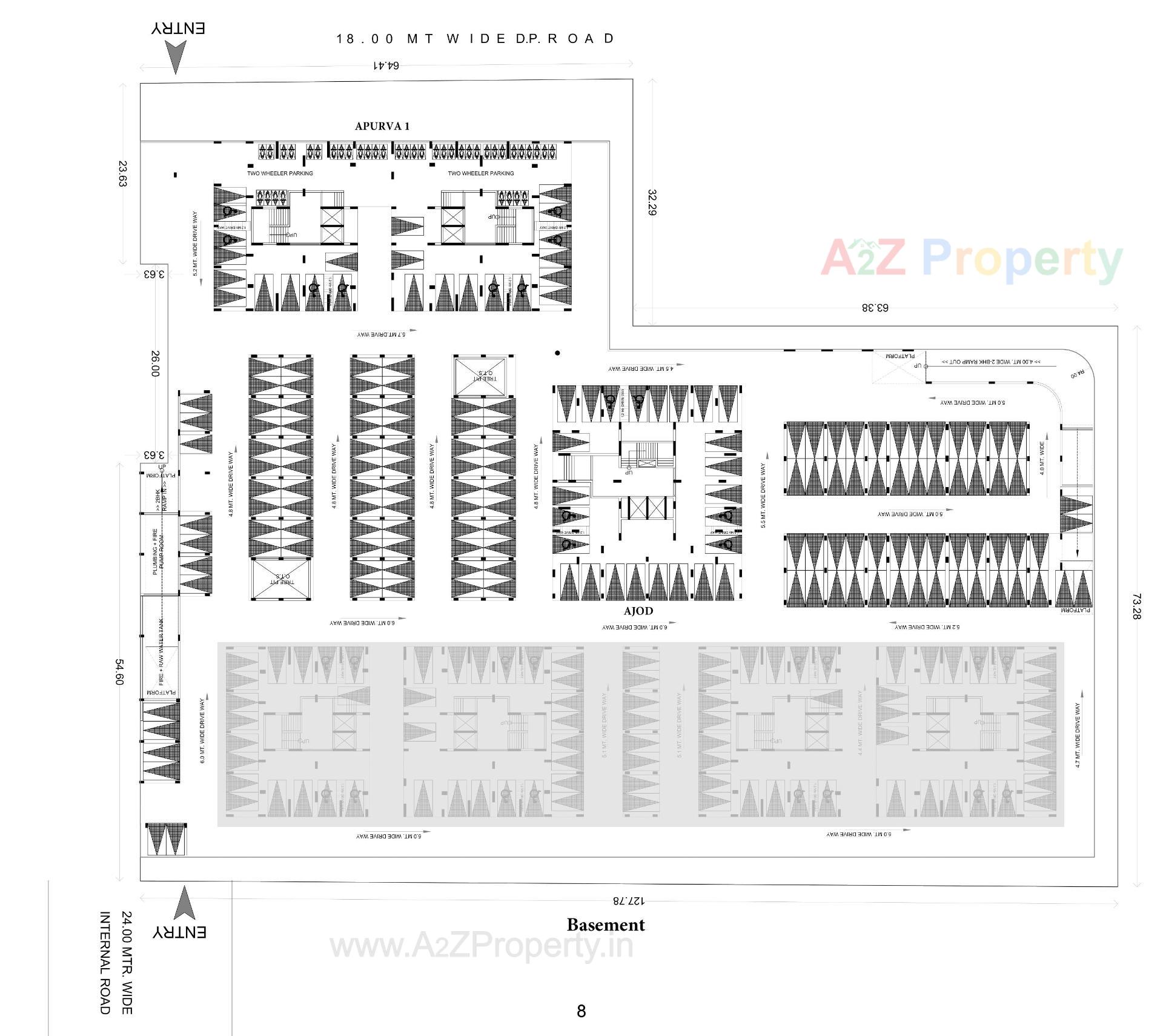 Layout of real estate project Sector 6b located at Adalaj, Gandhinagar, Gujarat