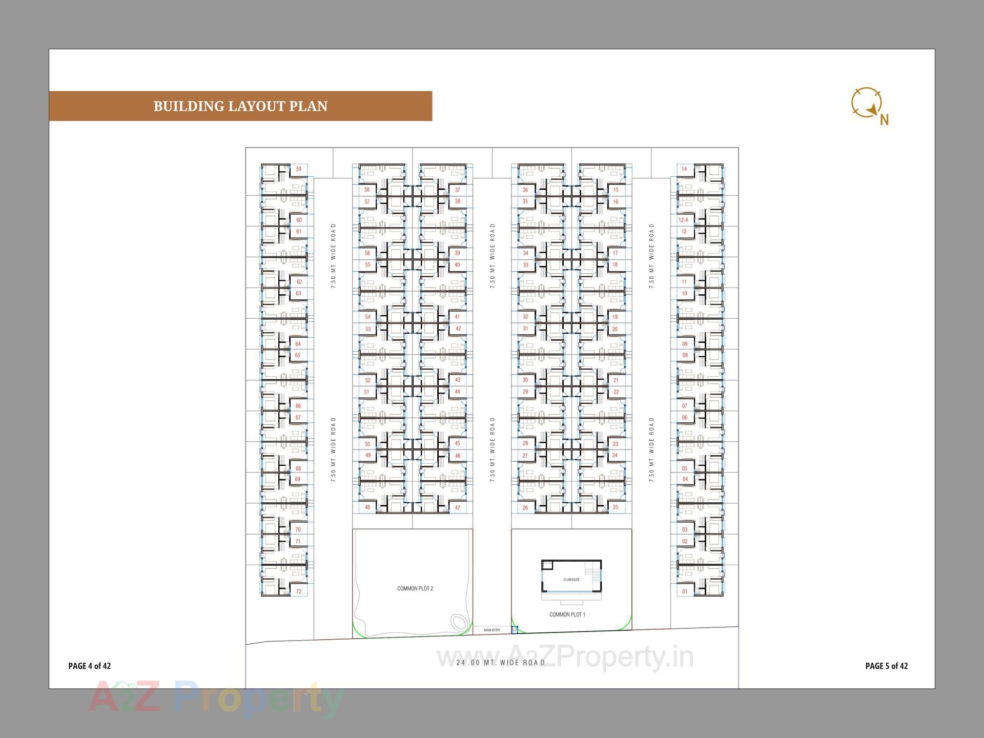Layout of real estate project Sentosa Royal located at Dehgam, Gandhinagar, Gujarat