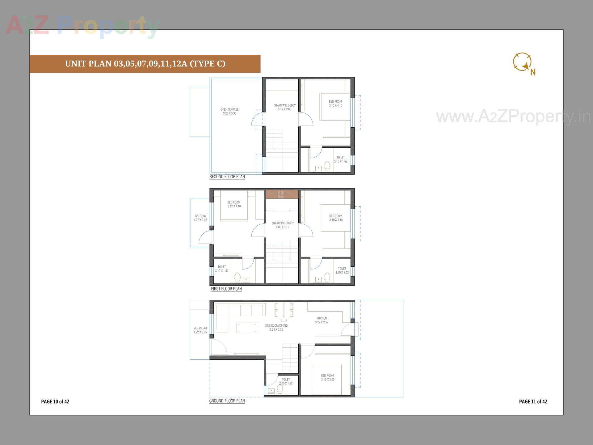 Layout of real estate project Sentosa Royal located at Dehgam, Gandhinagar, Gujarat