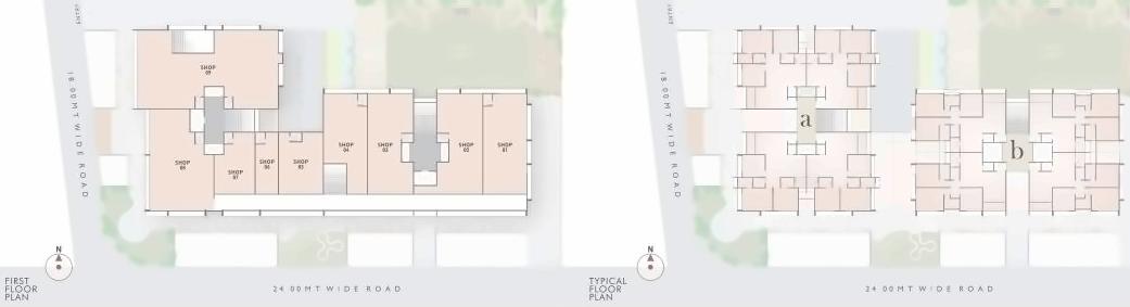 Layout of real estate project Sepal Elegant located at Zundal, Gandhinagar, Gujarat