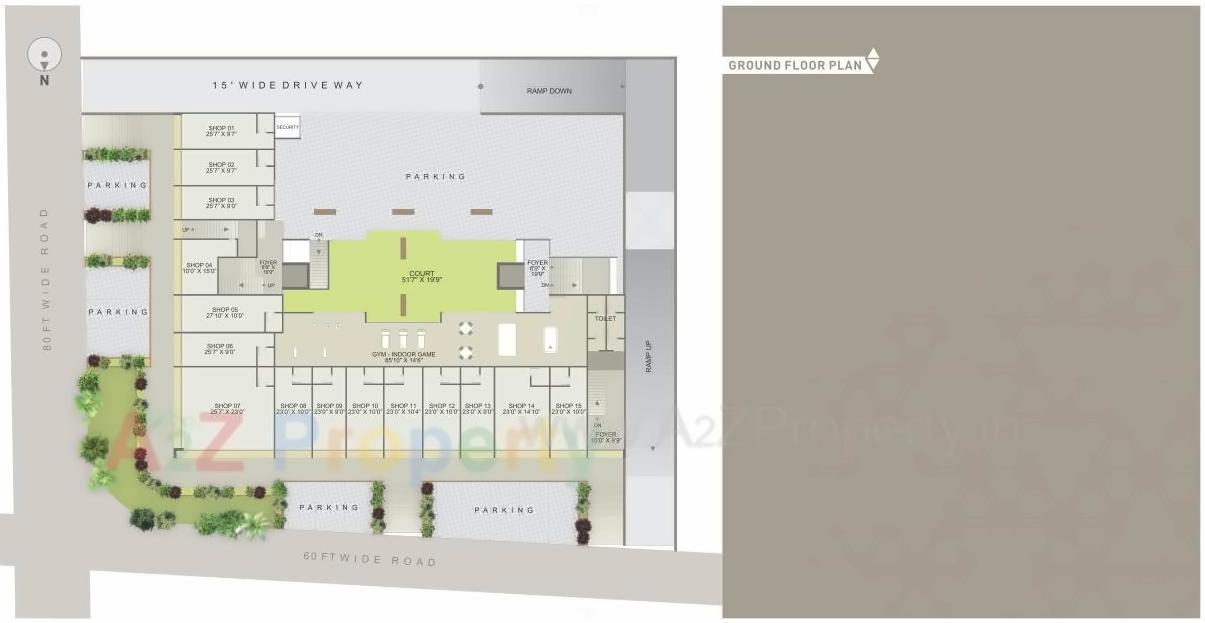Layout of real estate project Sepal Elegant located at Zundal, Gandhinagar, Gujarat