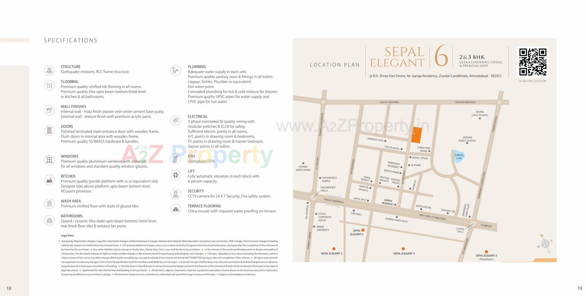  of real estate project Sepal Elegant located at Zundal, Gandhinagar, Gujarat