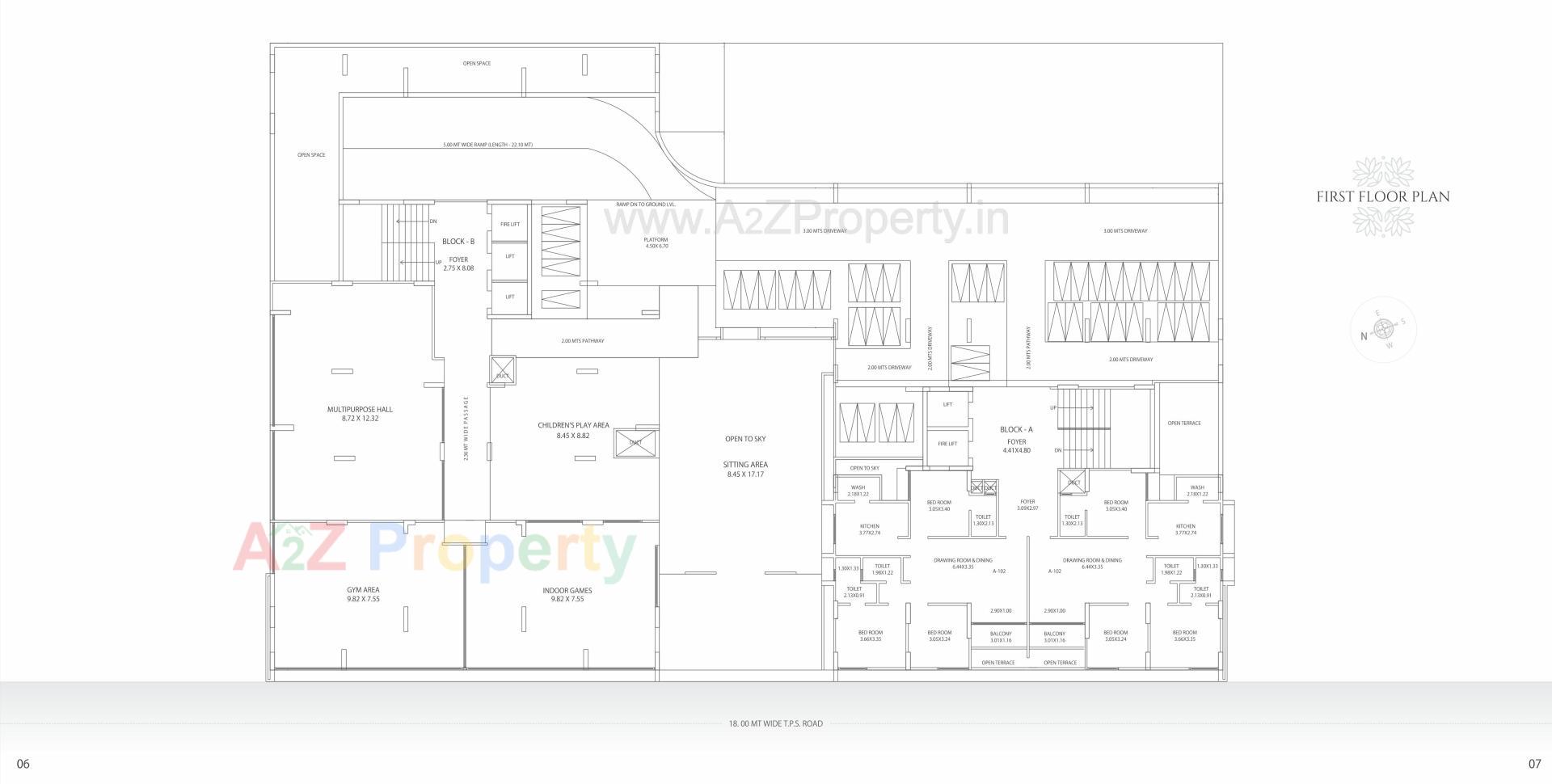 Layout of real estate project Sepal Elegant located at Zundal, Gandhinagar, Gujarat