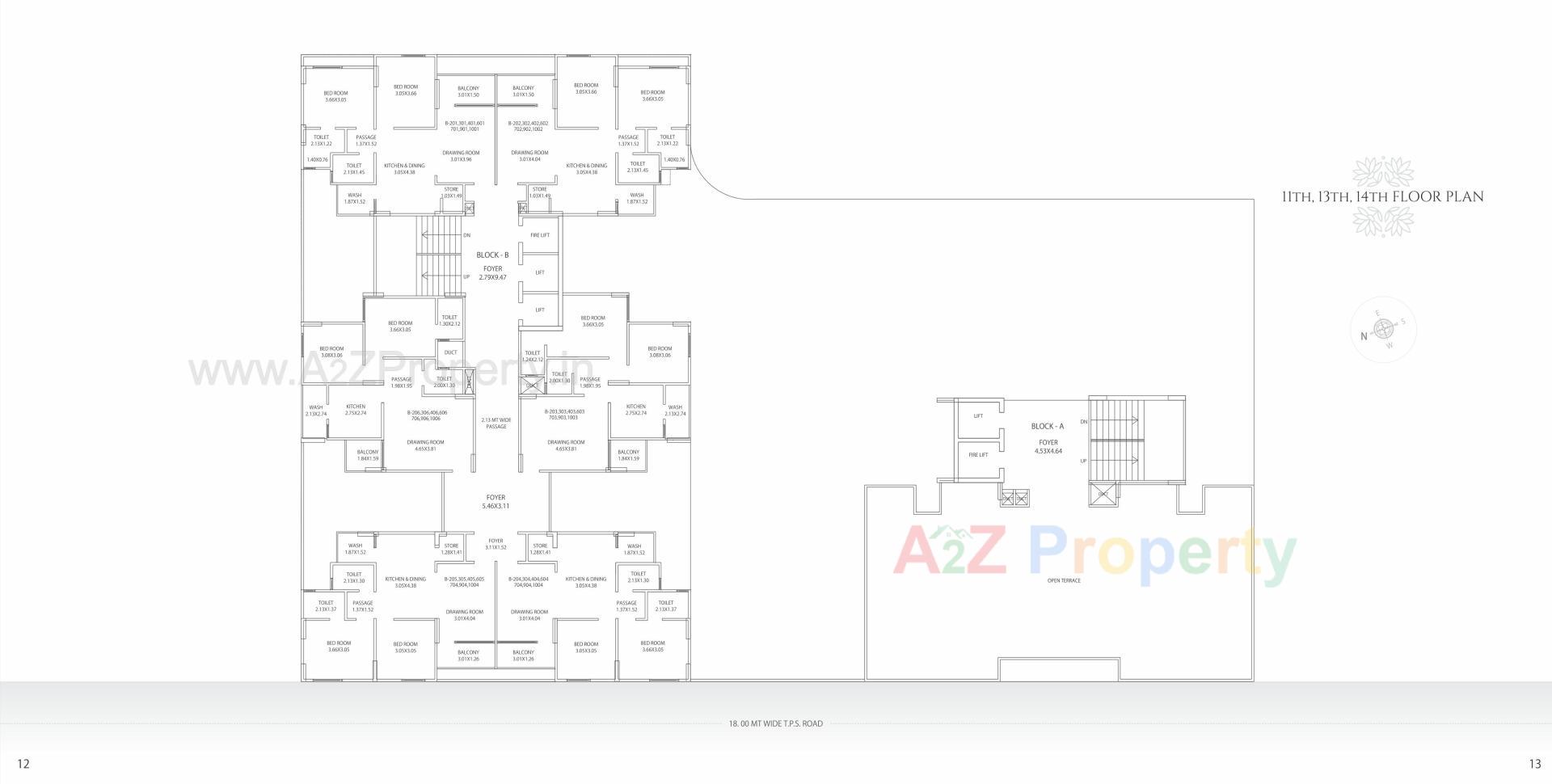 Layout of real estate project Sepal Elegant located at Zundal, Gandhinagar, Gujarat