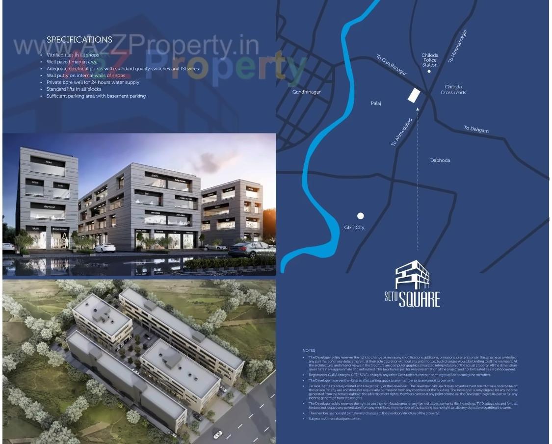  of real estate project Setu Square located at Chiloda, Gandhinagar, Gujarat