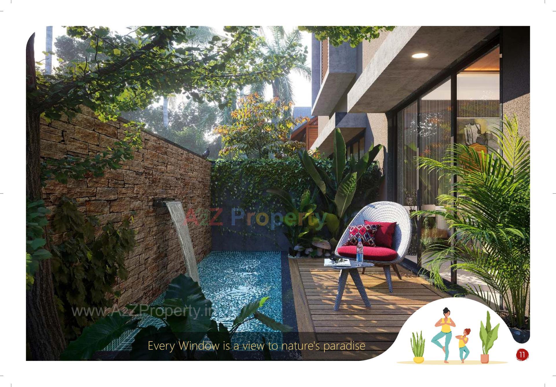 3D Elevation of real estate project Shagun 10 located at Raysan, Gandhinagar, Gujarat