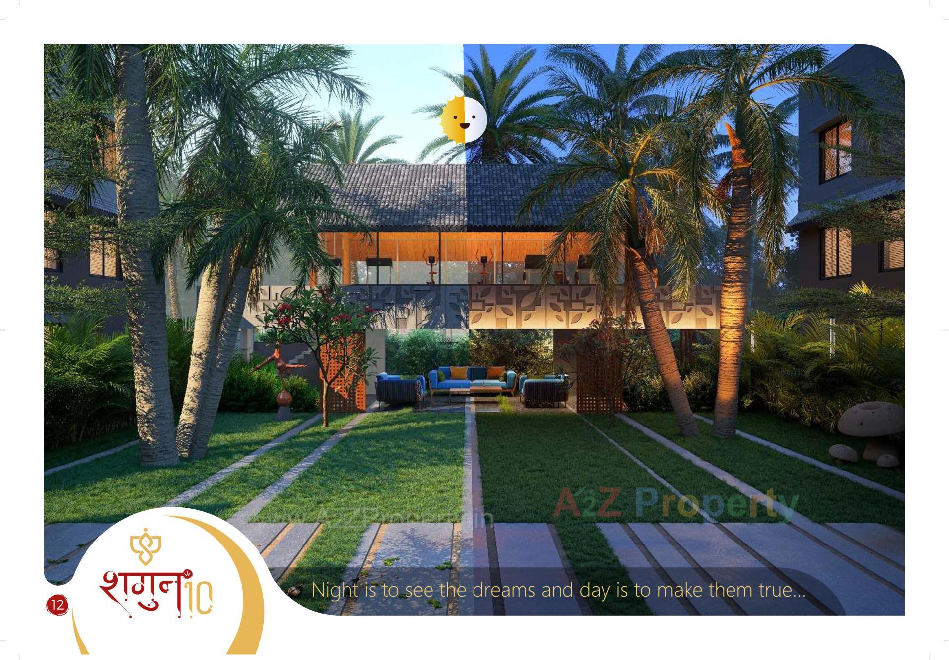 3D Elevation of real estate project Shagun 10 located at Raysan, Gandhinagar, Gujarat