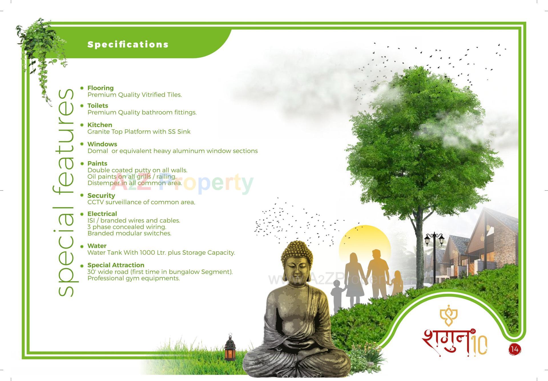  of real estate project Shagun 10 located at Raysan, Gandhinagar, Gujarat