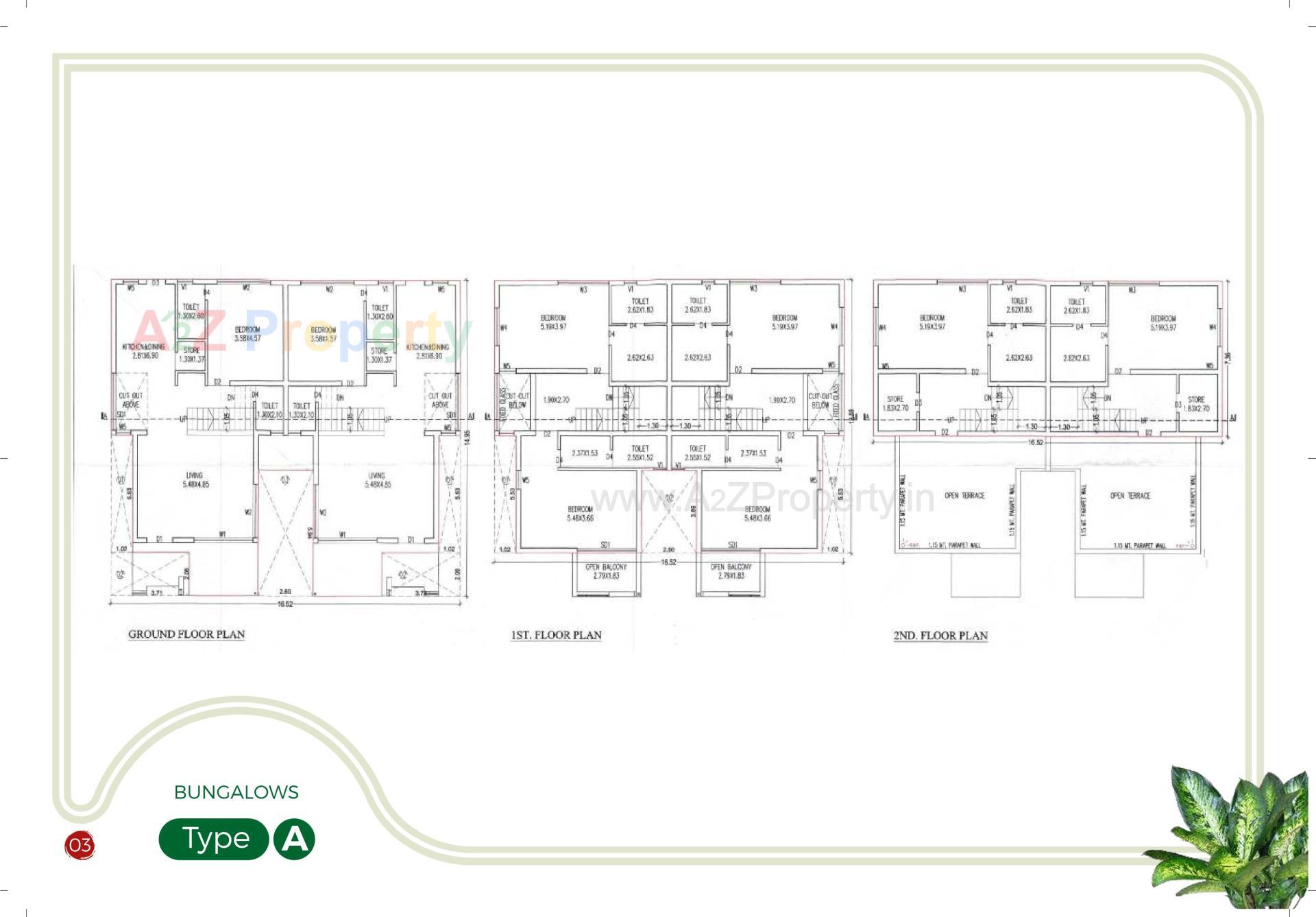Layout of real estate project Shagun 10 located at Raysan, Gandhinagar, Gujarat