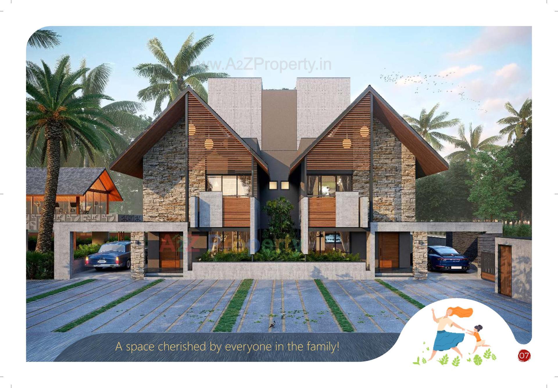 3D Elevation of real estate project Shagun 10 located at Raysan, Gandhinagar, Gujarat