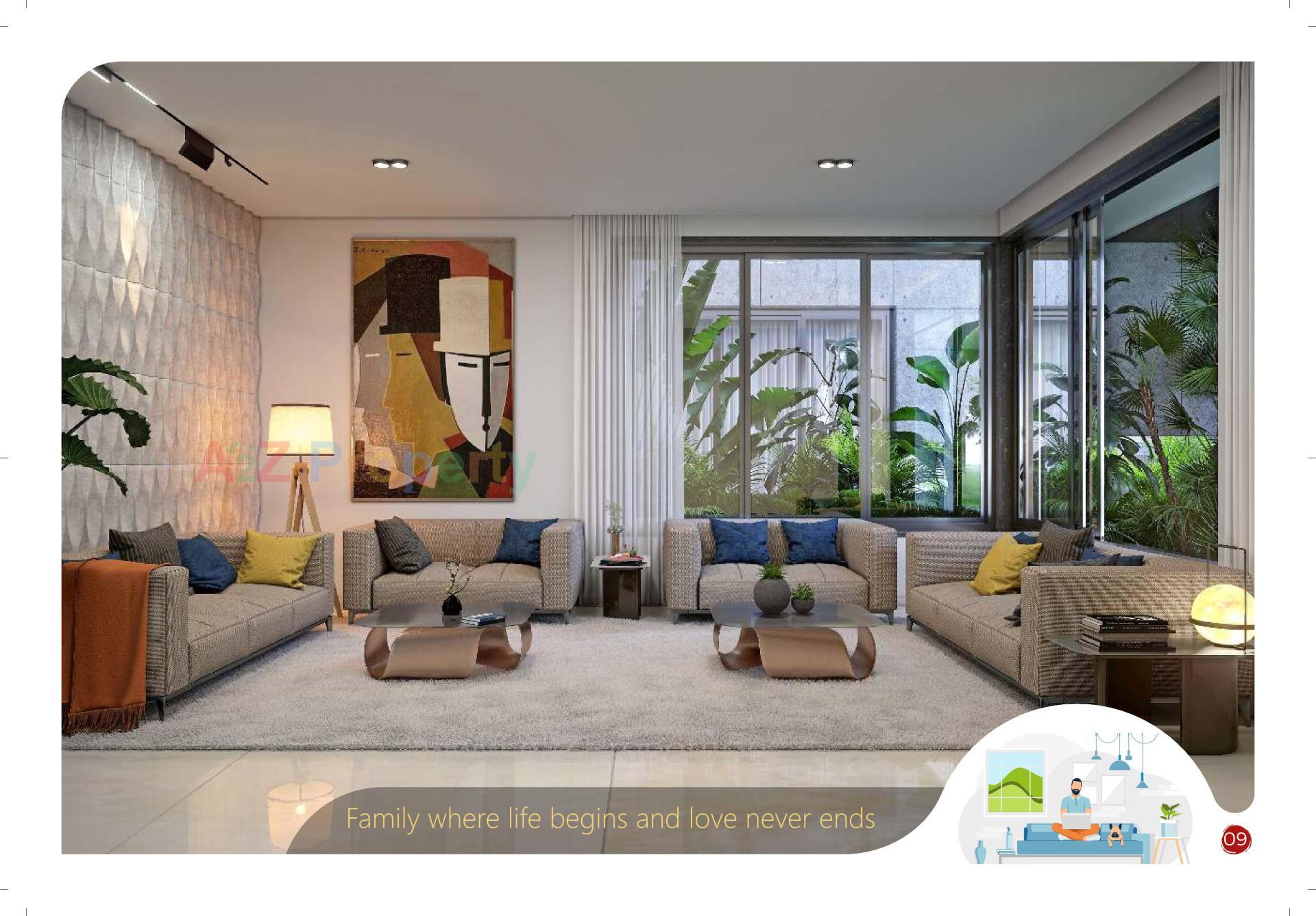 3D Elevation of real estate project Shagun 10 located at Raysan, Gandhinagar, Gujarat