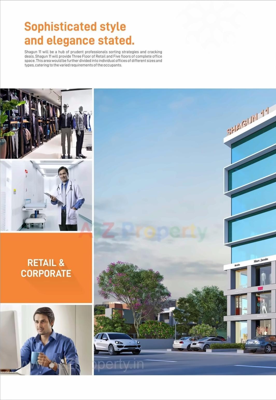 3D Elevation of real estate project Shagun located at Gandhinagar, Gandhinagar, Gujarat