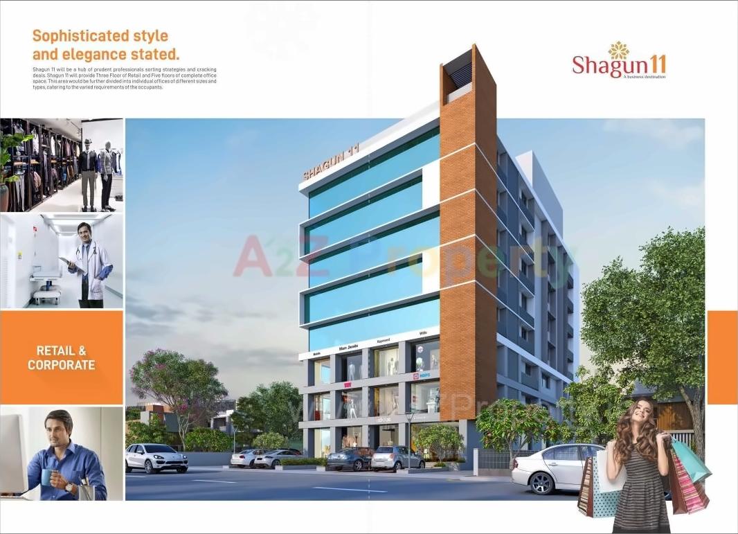 3D Elevation of real estate project Shagun located at Gandhinagar, Gandhinagar, Gujarat