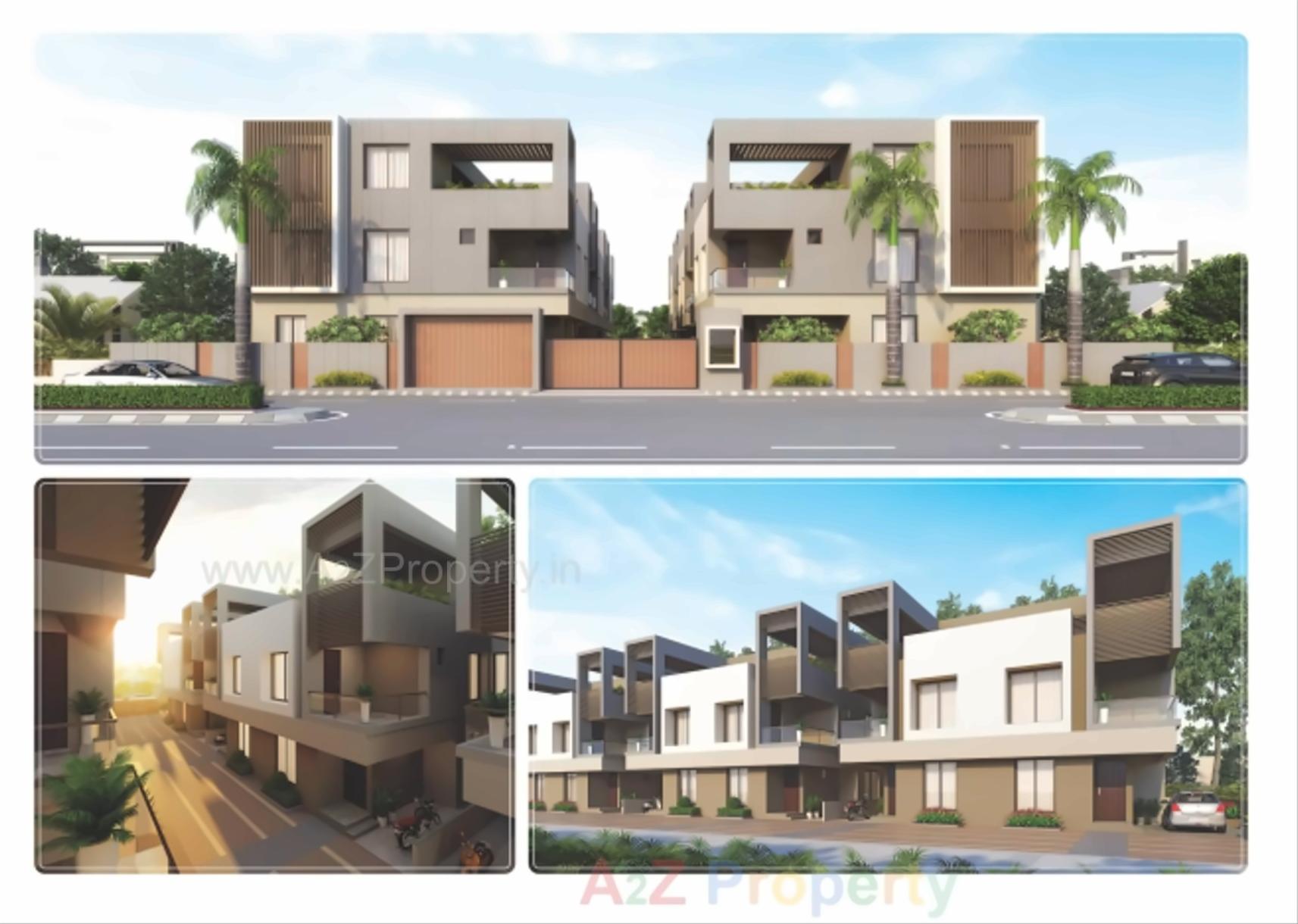 3D Elevation of real estate project Shagun located at Raysan, Gandhinagar, Gujarat