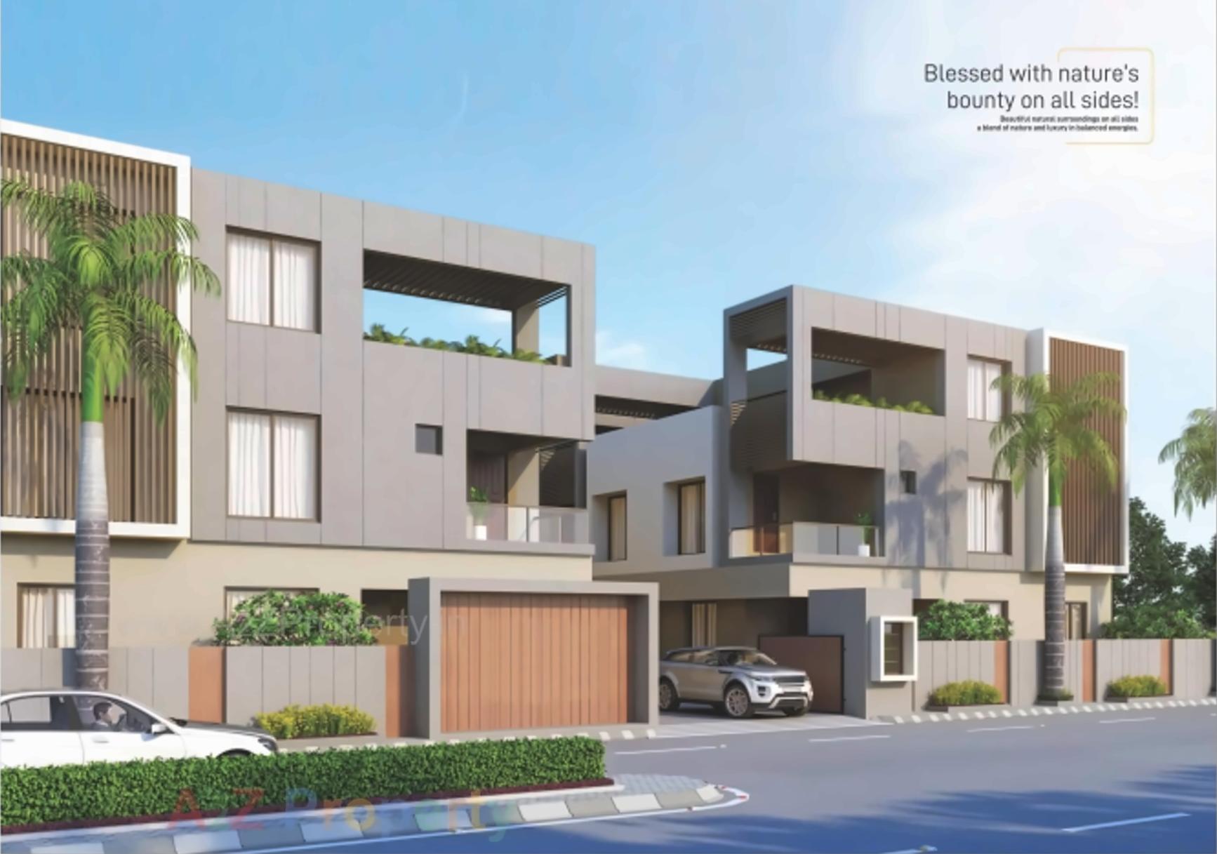3D Elevation of real estate project Shagun located at Raysan, Gandhinagar, Gujarat
