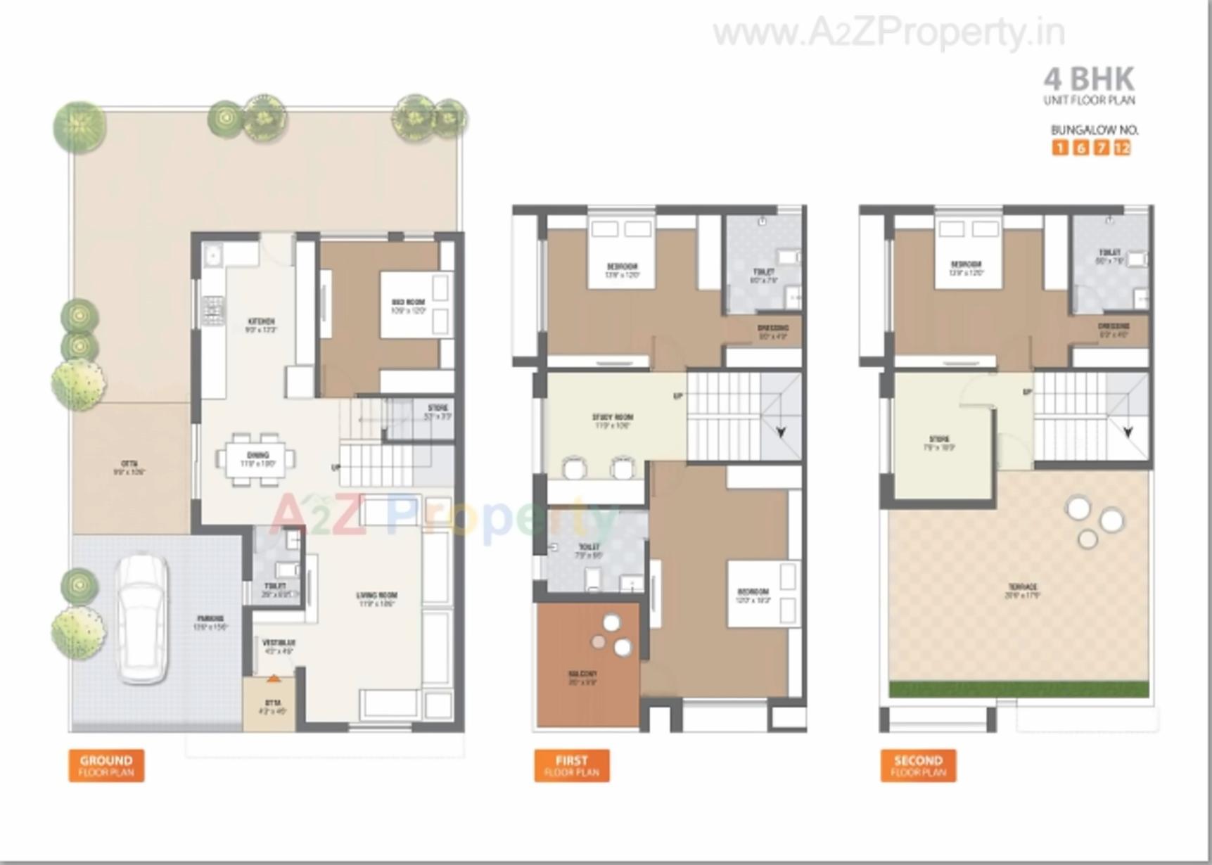 Layout of real estate project Shagun located at Raysan, Gandhinagar, Gujarat