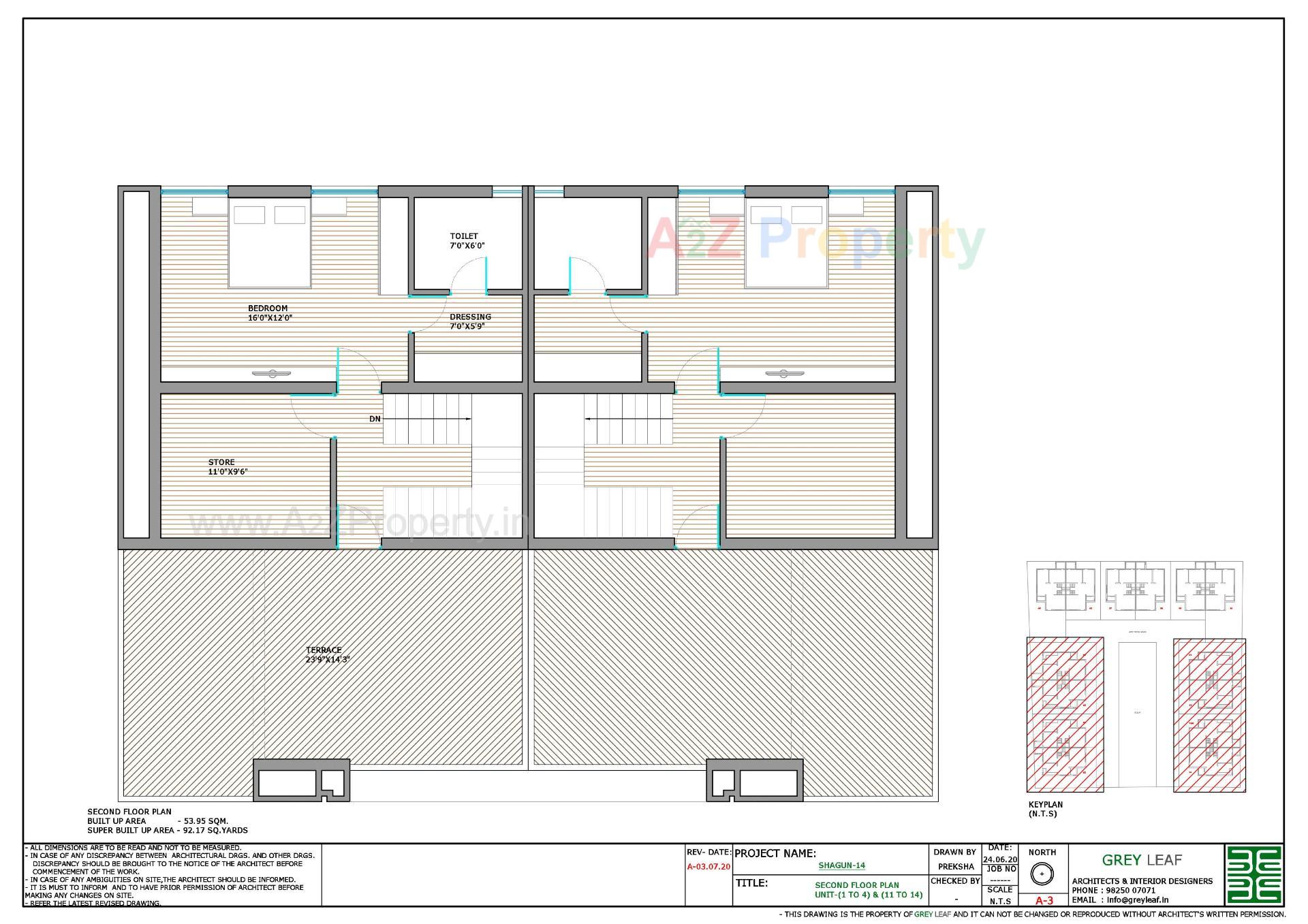 Layout of real estate project Shagun located at Raysan, Gandhinagar, Gujarat