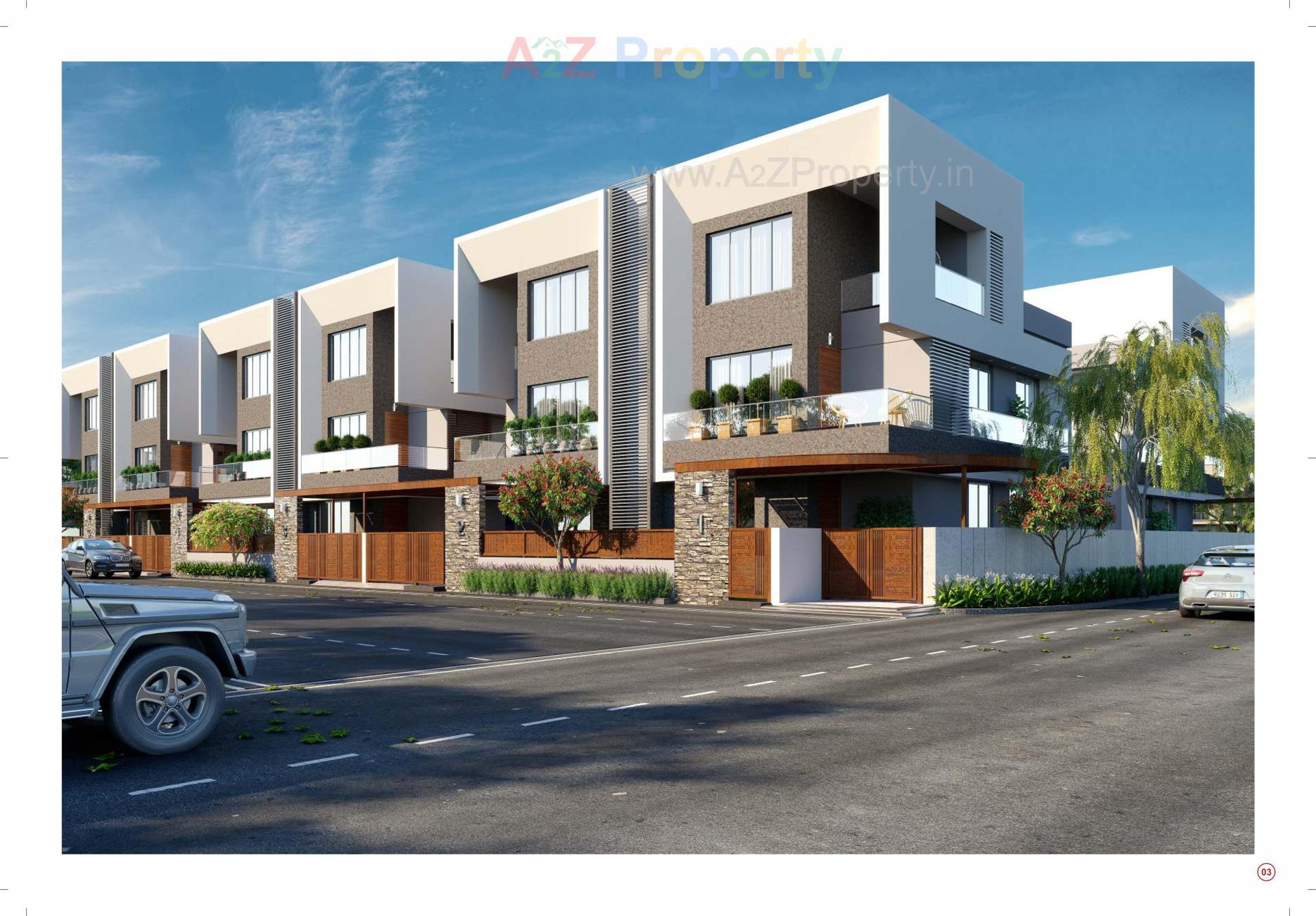 3D Elevation of real estate project Shagun   The Casa located at Raysan, Gandhinagar, Gujarat