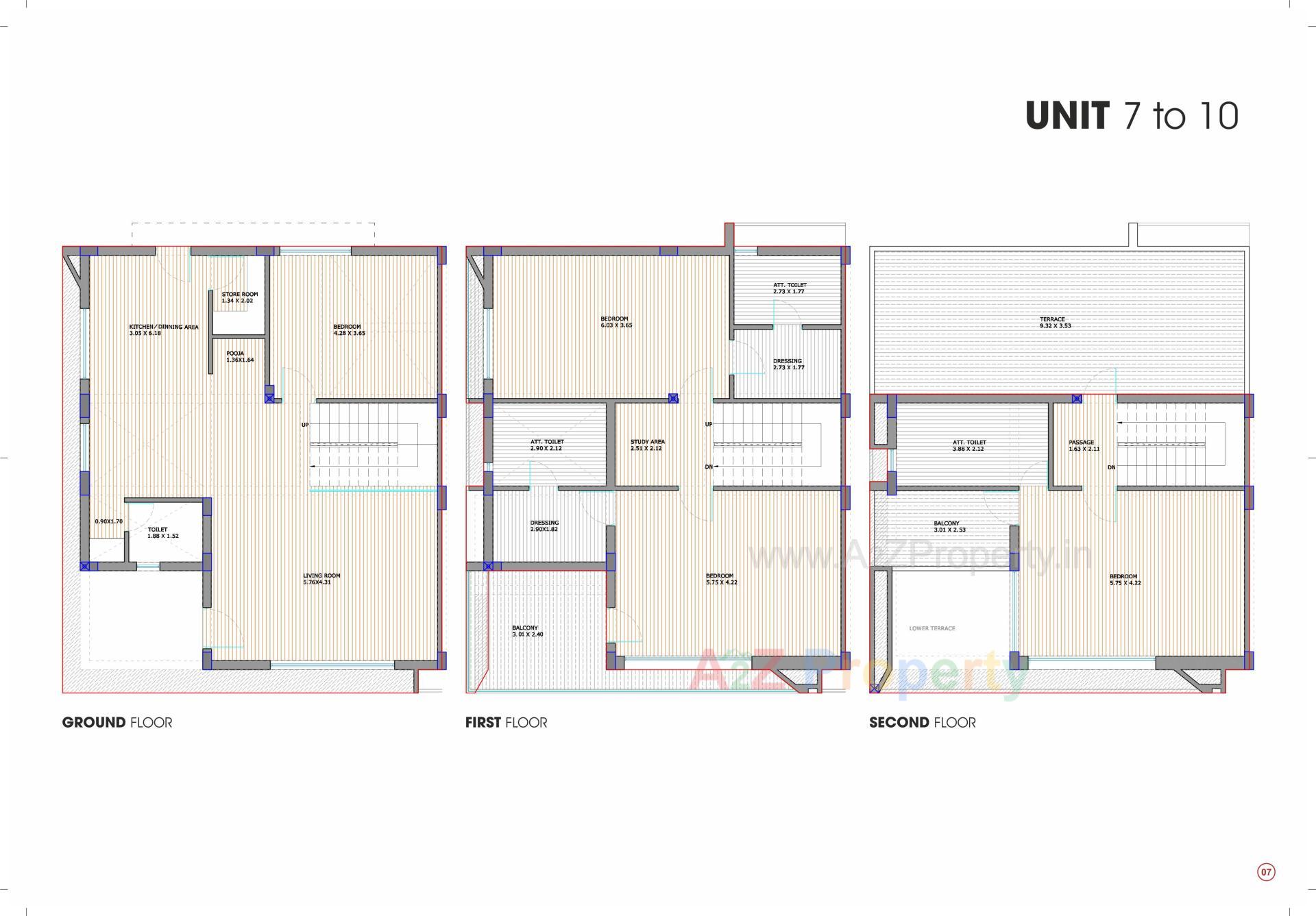 Layout of real estate project Shagun   The Casa located at Raysan, Gandhinagar, Gujarat
