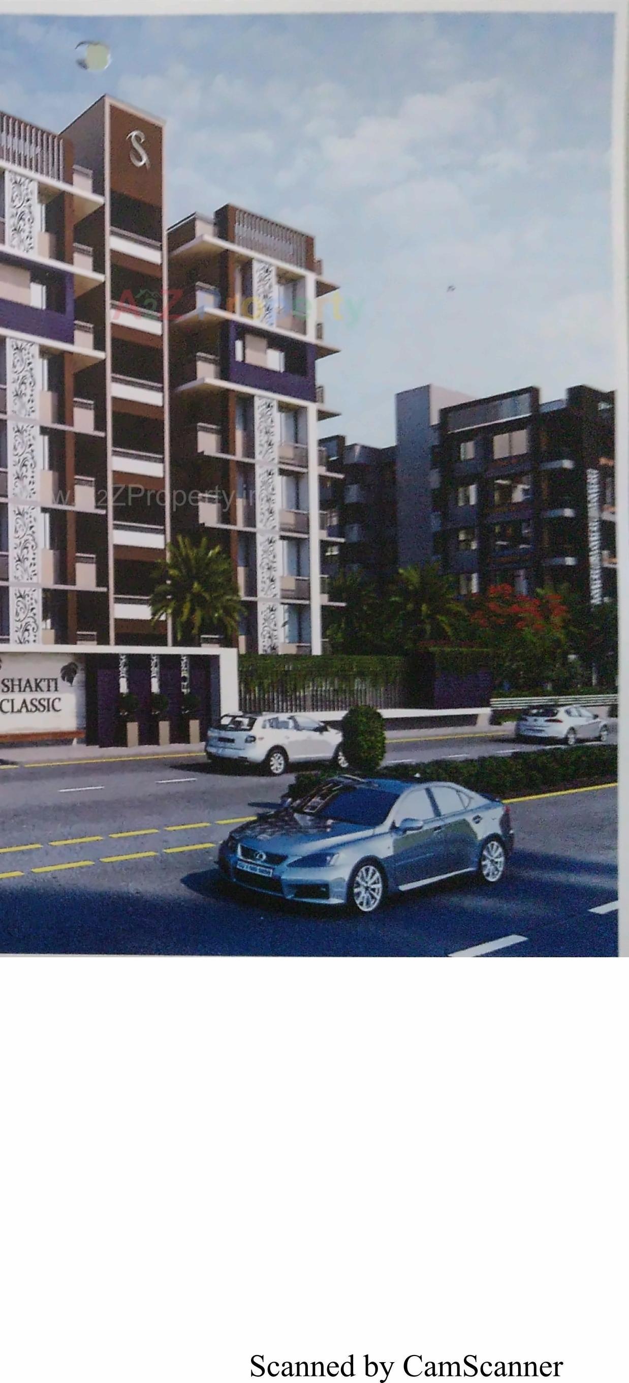 3D Elevation of real estate project Shakti Classic located at Kalol, Gandhinagar, Gujarat