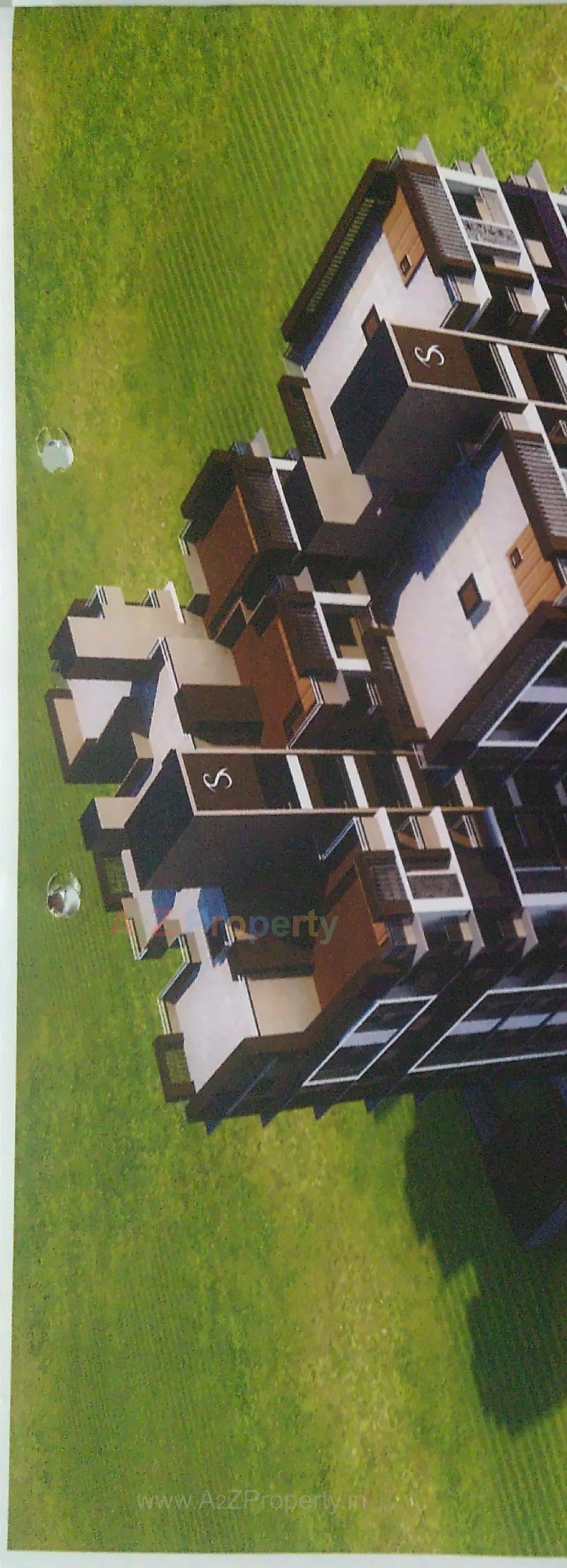 3D Elevation of real estate project Shakti Classic located at Kalol, Gandhinagar, Gujarat