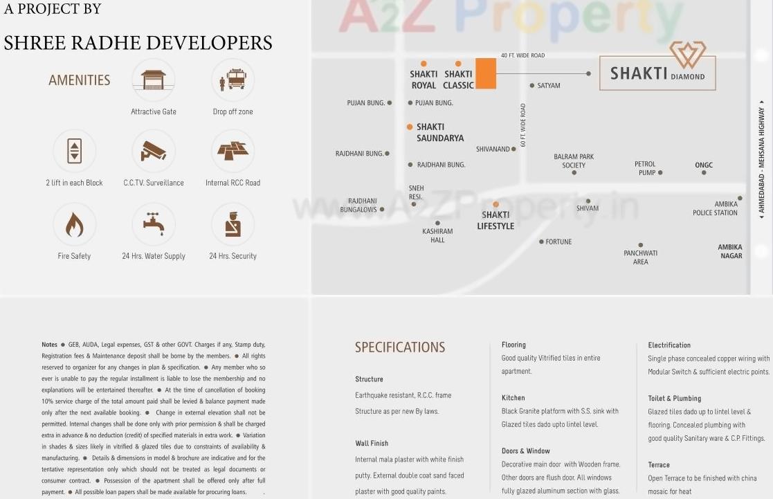  of real estate project Shakti Diamond located at Kalol, Gandhinagar, Gujarat