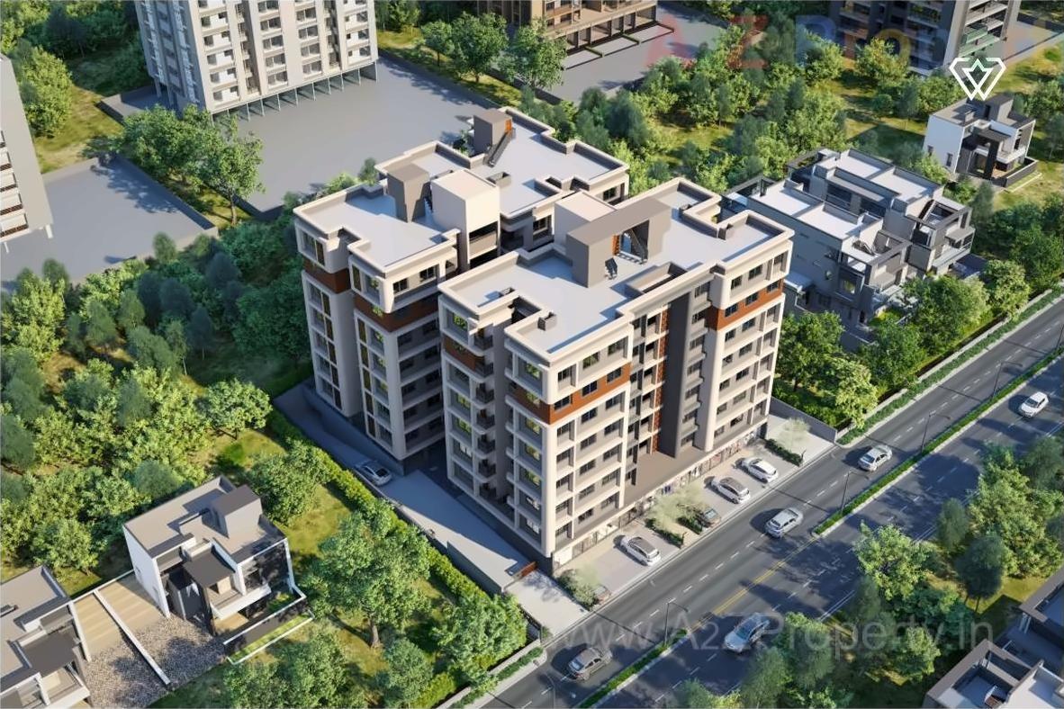 3D Elevation of real estate project Shakti Diamond located at Kalol, Gandhinagar, Gujarat