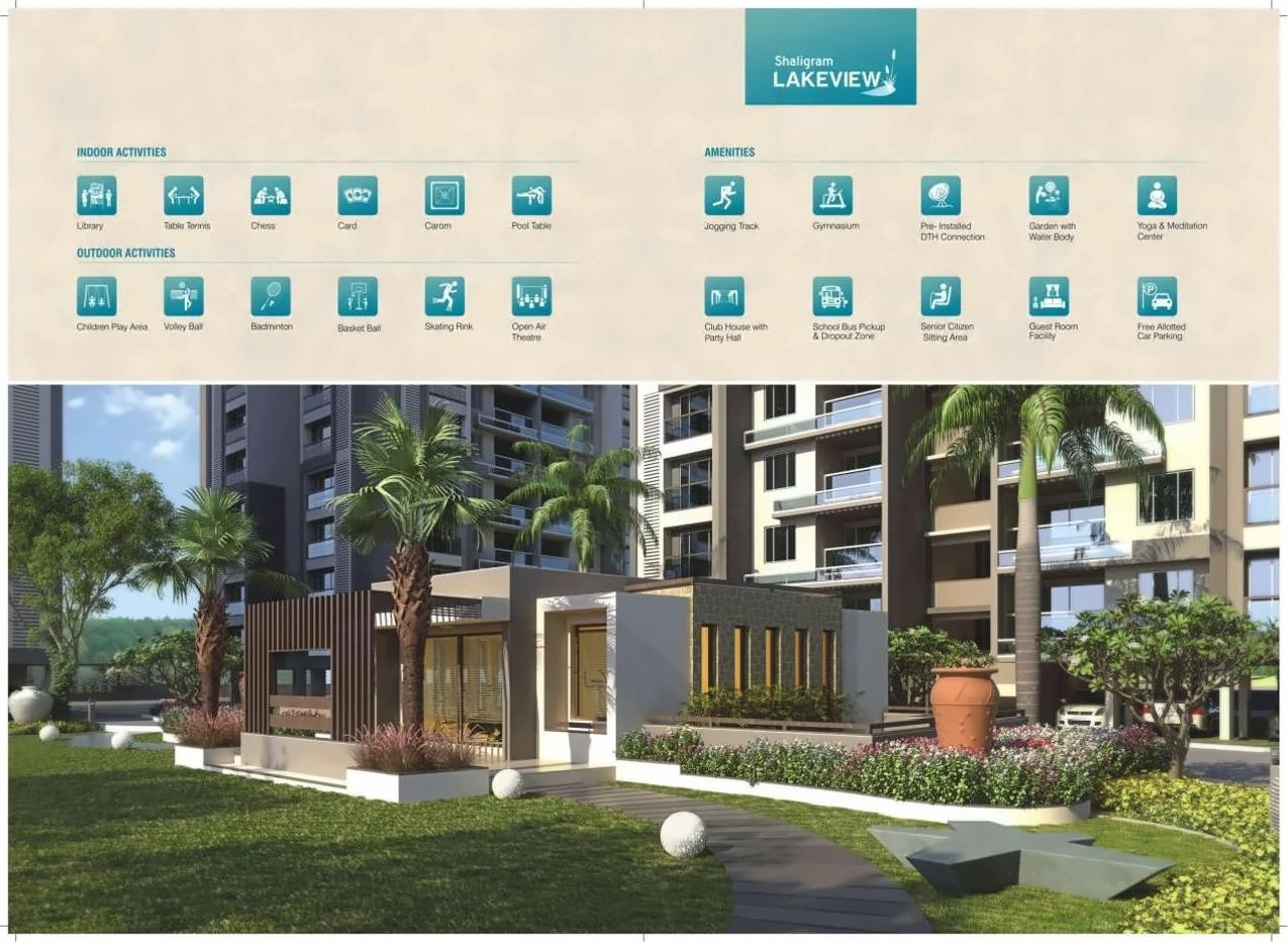 3D Elevation of real estate project Shaligram Lakeview located at Khoraj, Gandhinagar, Gujarat