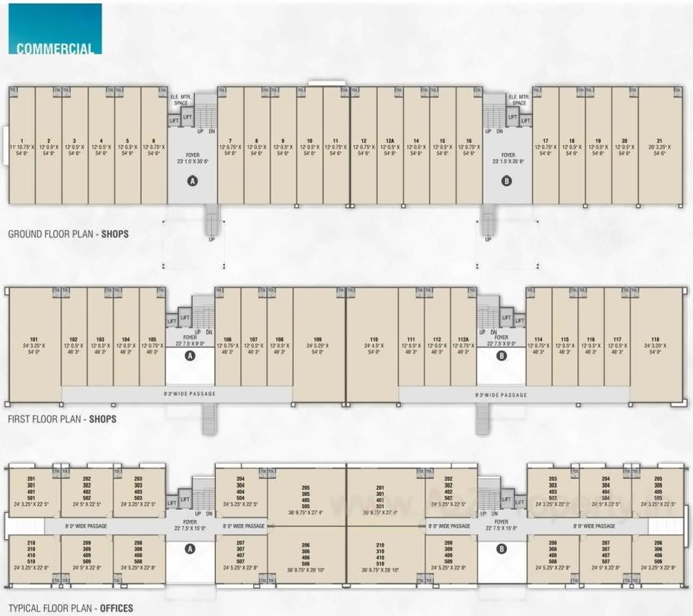 Layout of real estate project Shaligram Lakeview located at Khoraj, Gandhinagar, Gujarat
